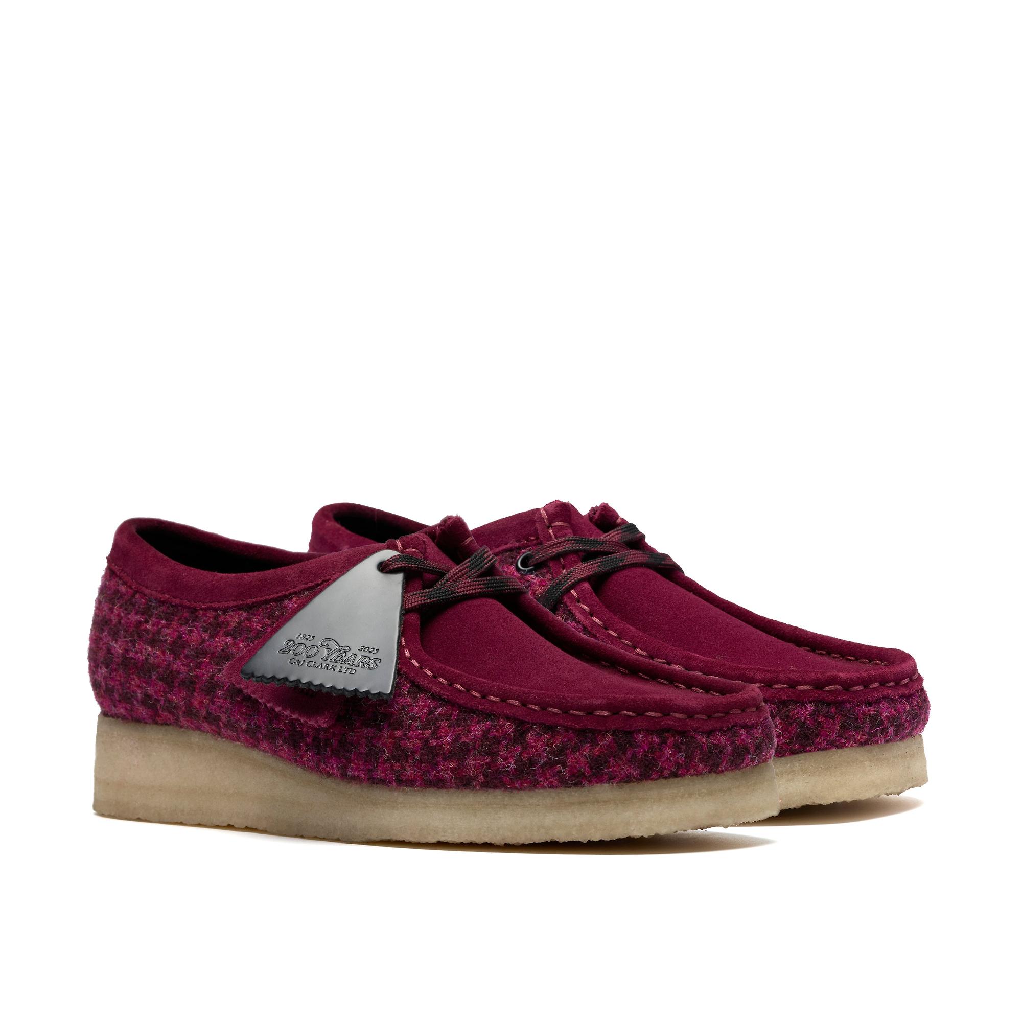 Clarks Originals Women's Wallabee Shoes - Purple Harris Tweed