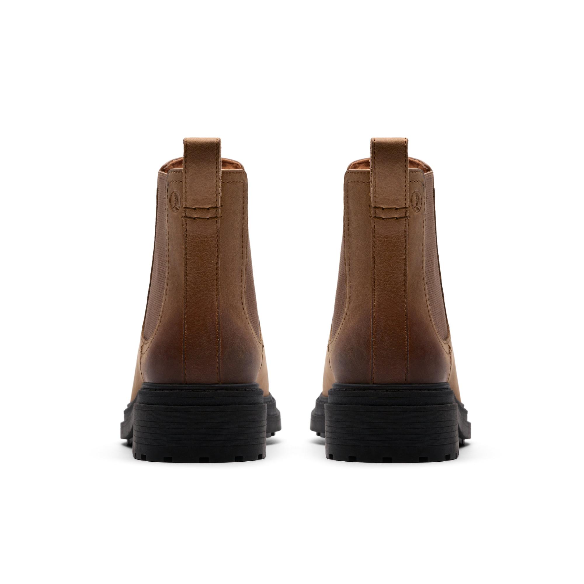 Clarks Women's Orinoco 3 Lane Chelsea Boots - Walnut Leather