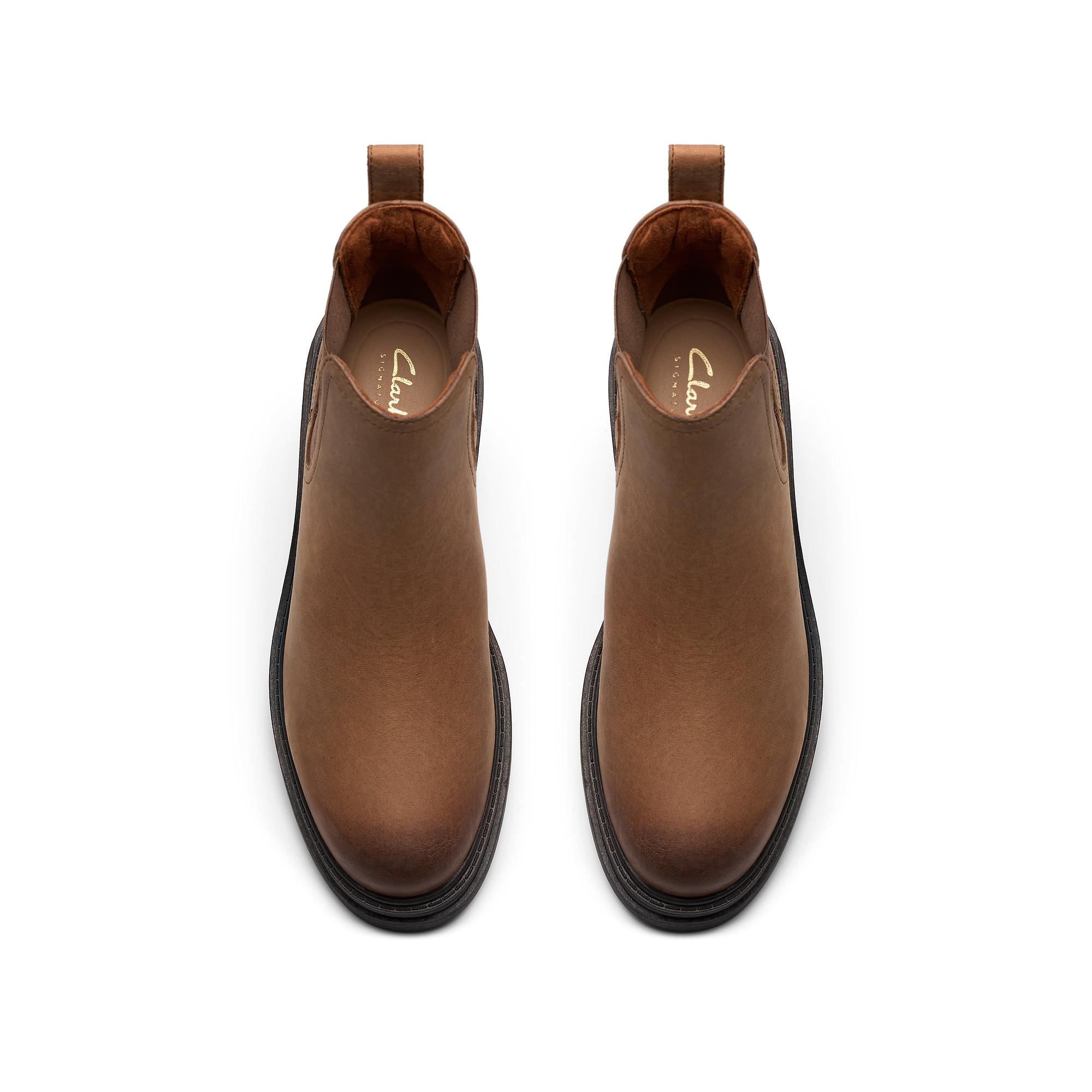 Clarks Women's Orinoco 3 Lane Chelsea Boots - Walnut Leather