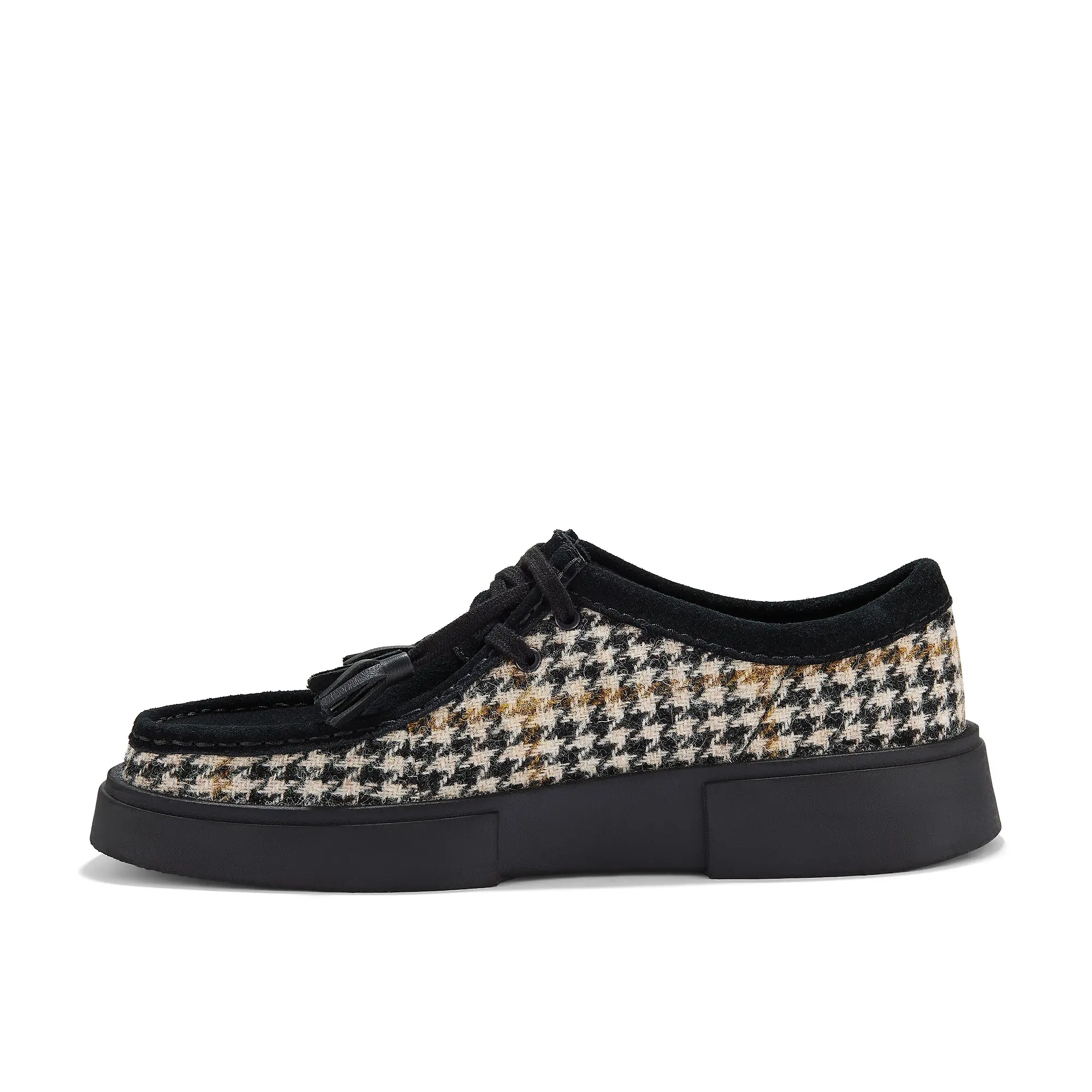 Product image 2 of 6 of Clarks Men's Torview Shoes - Harris Tweed Black Combi