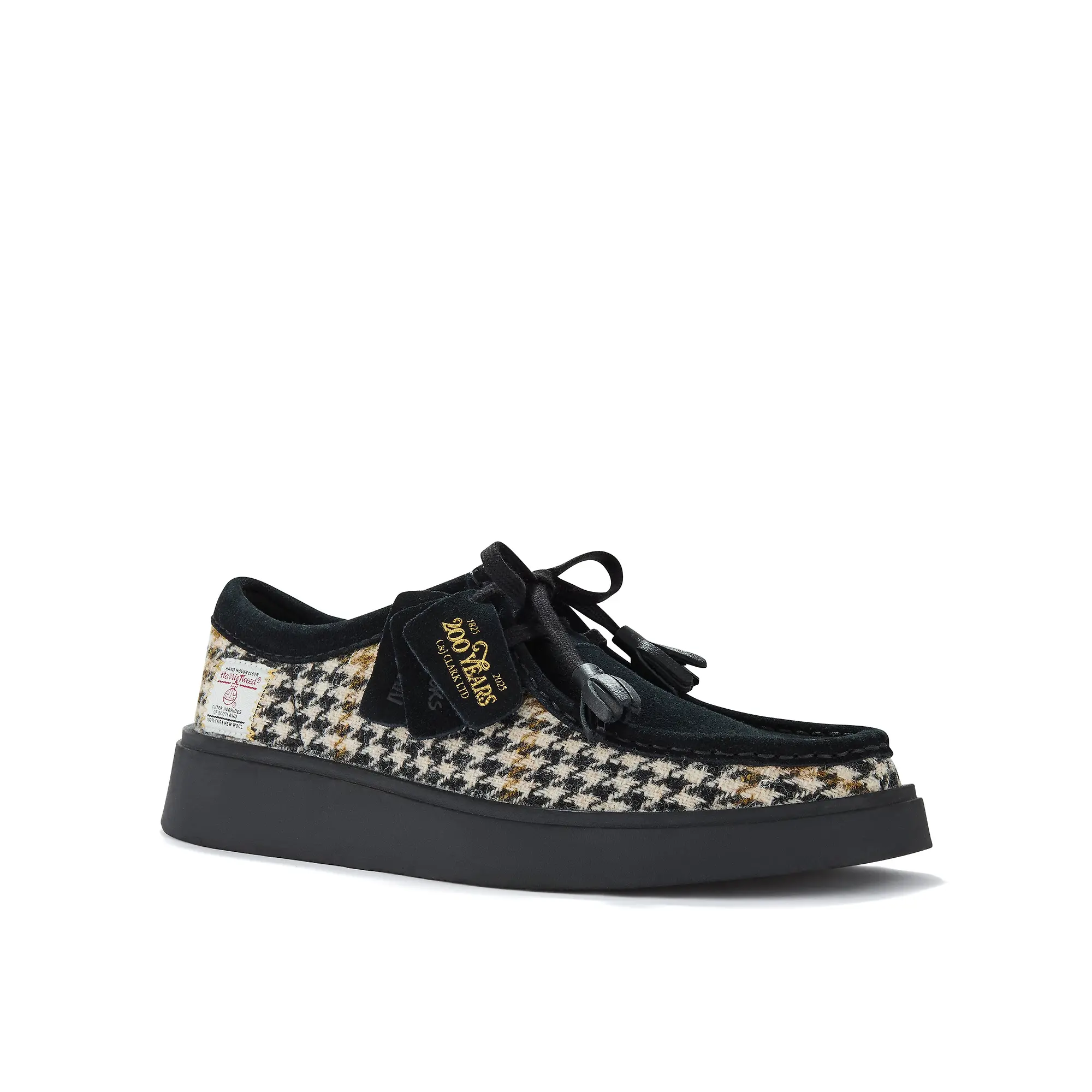 Product image 4 of 6 of Clarks Men's Torview Shoes - Harris Tweed Black Combi