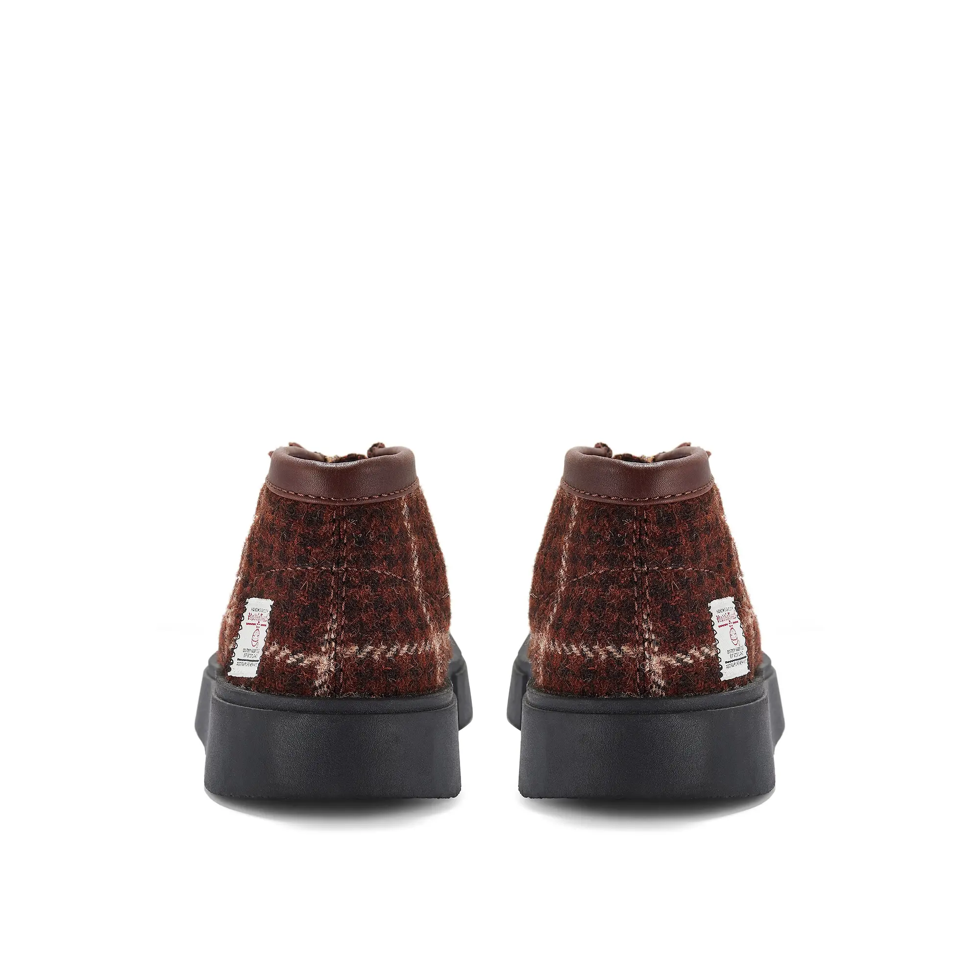 Product image 4 of 5 of Clarks Men's Torview Hi Ankle Boots - Harris Tweed Burgundy Combi