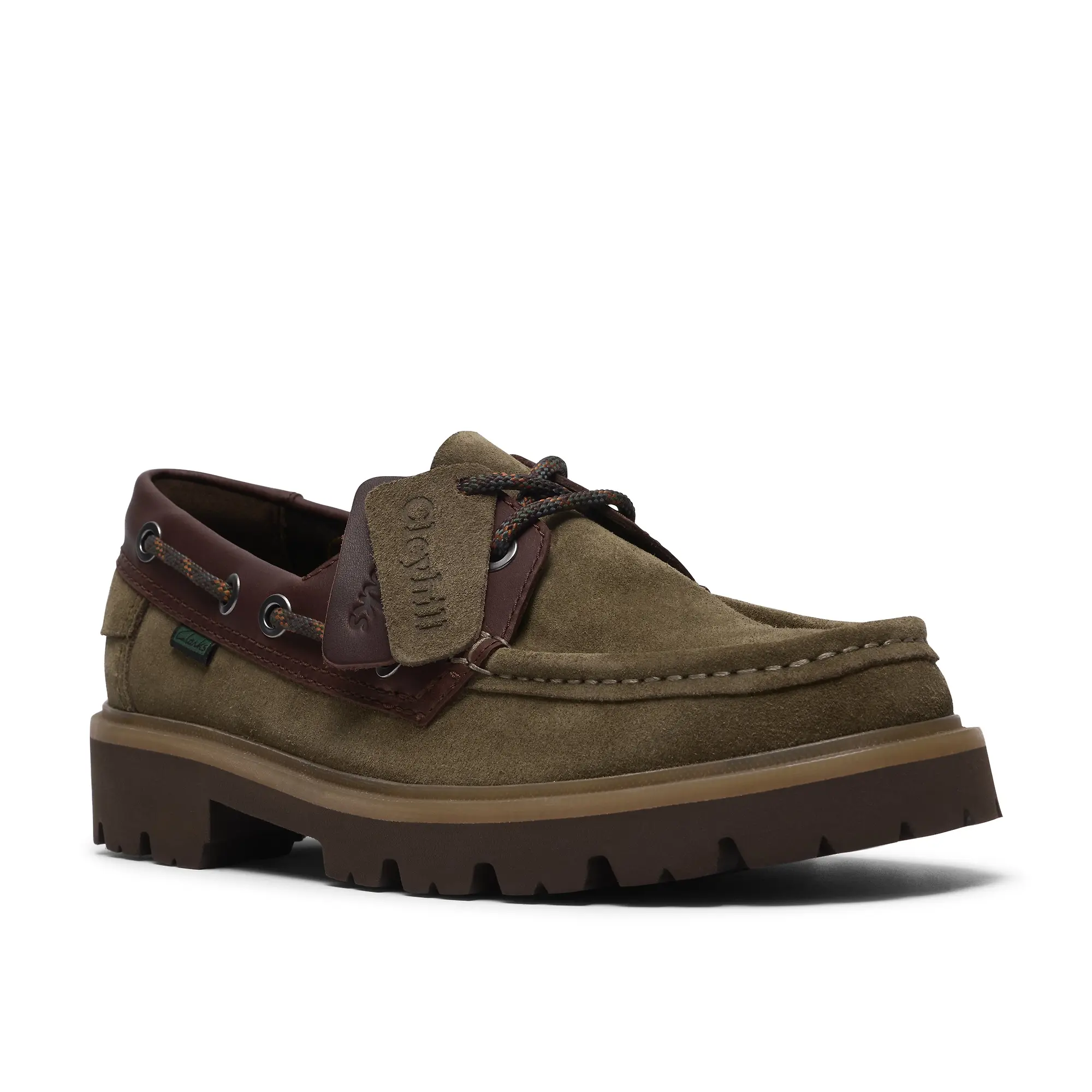 Clarks Men s Cleyhill Boat Shoes Olive Combi British Attire Clarks Men s Cleyhill Boat Shoes Olive Combi British Attire