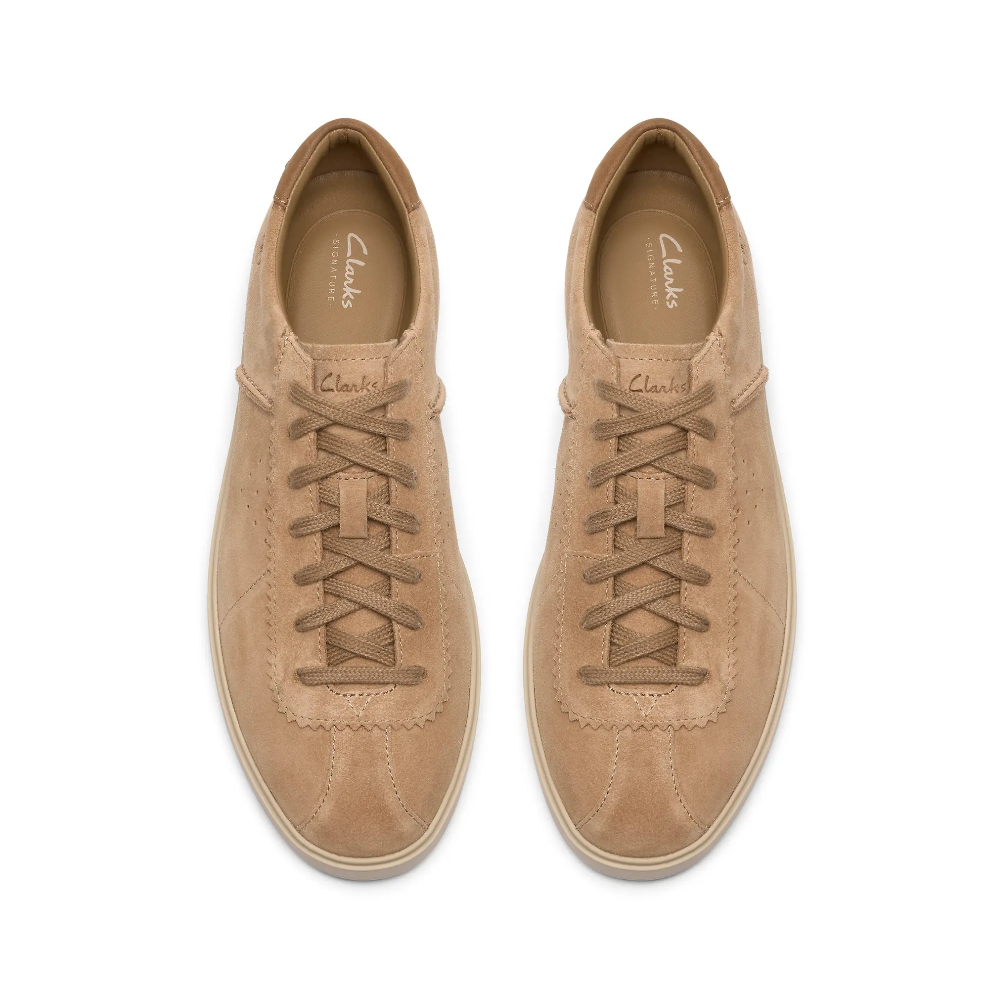 Product image 6 of 6 of Clarks Men's Lockford Lace Trainers - Dark Sand Suede