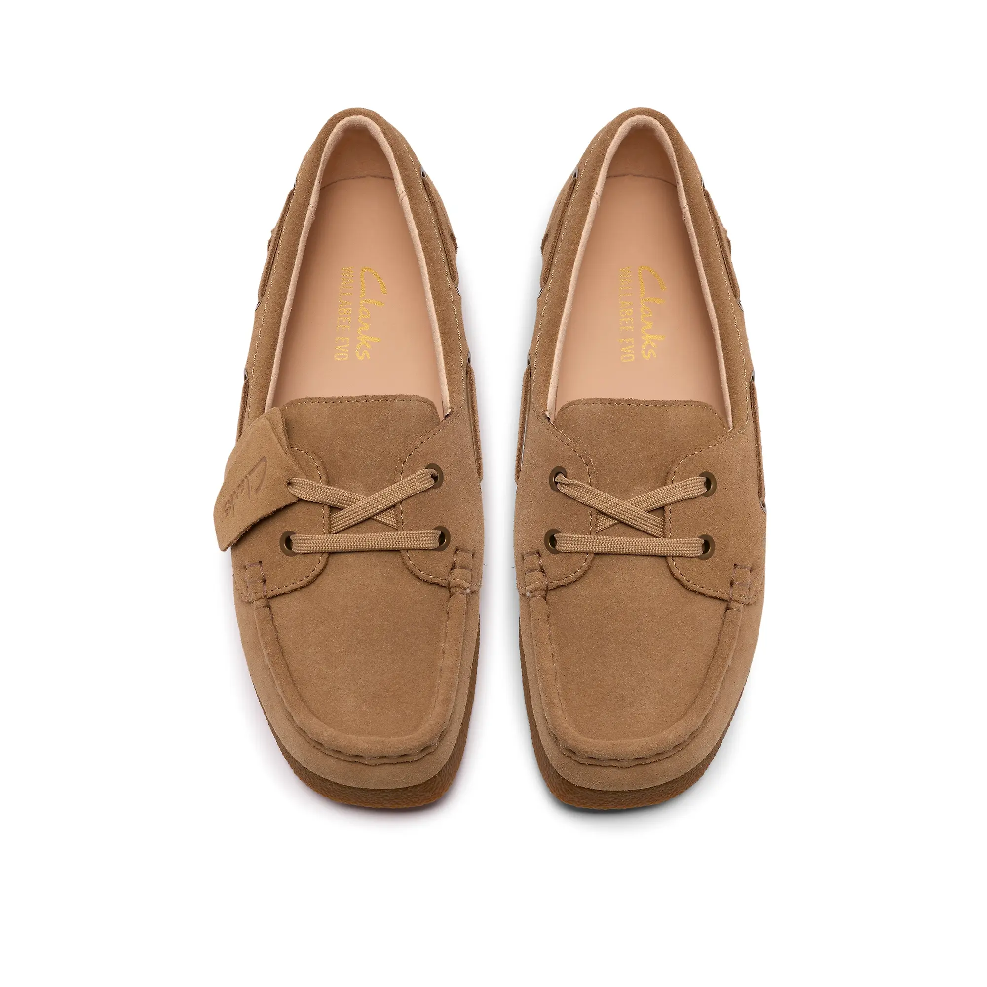 Product image 6 of 8 of Clarks Women's Wallabee Evo Sea Shoes - Dark Sand Suede
