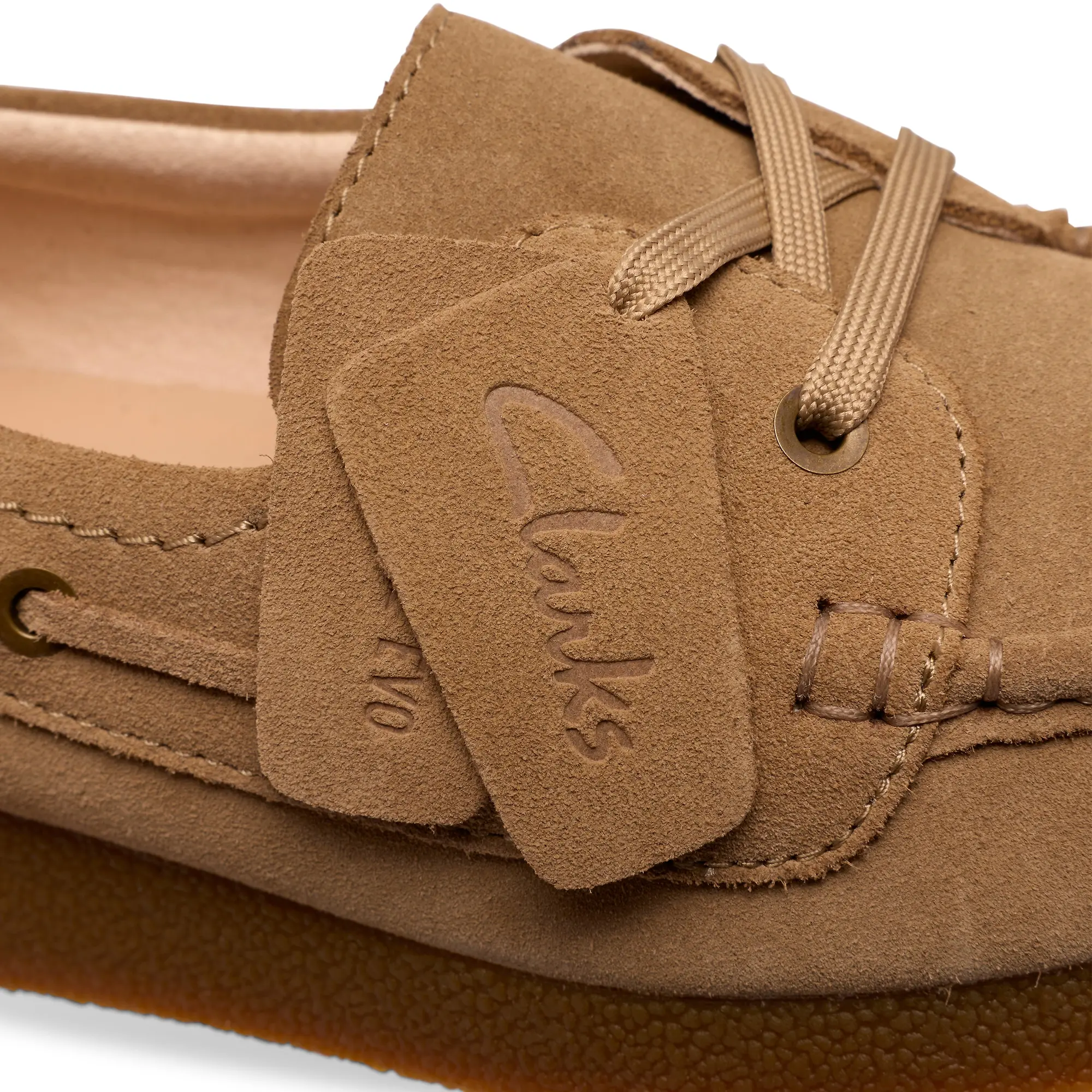 Product image 8 of 8 of Clarks Women's Wallabee Evo Sea Shoes - Dark Sand Suede
