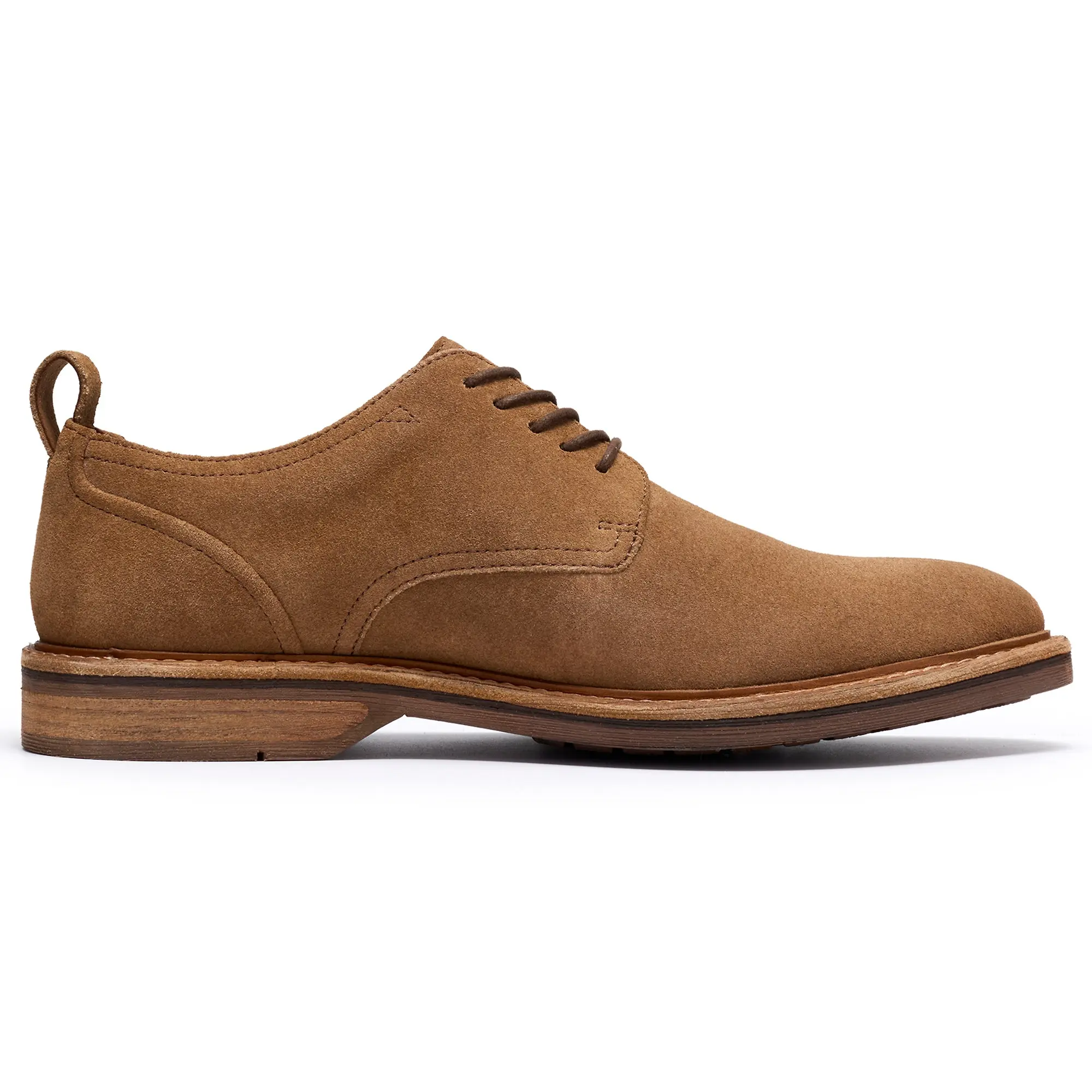 Product image 1 of 6 of Clarks Men's Aldwin Lace Derby Shoes - Tan Suede