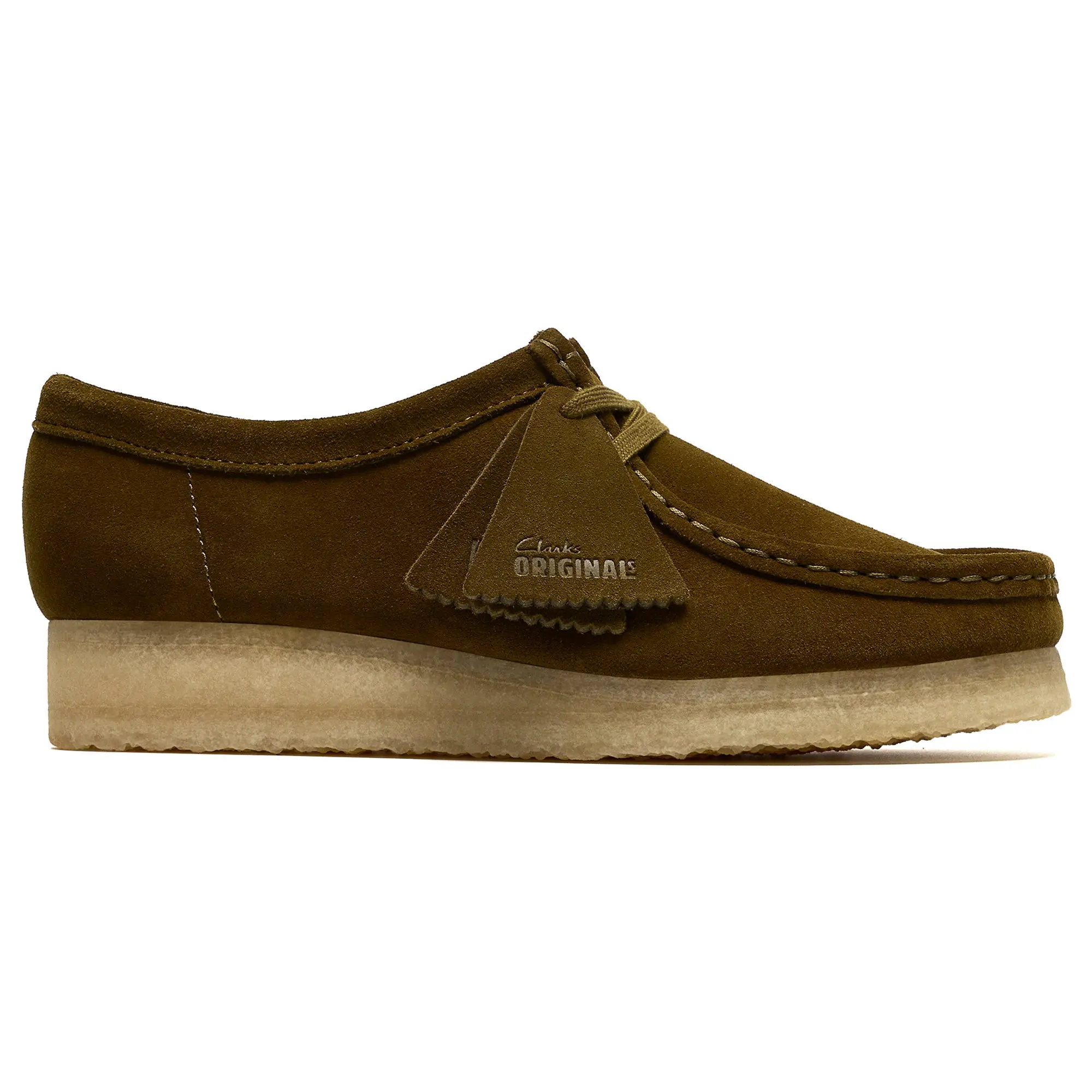 Product image 1 of 8 of Clarks Originals Women's Wallabee Shoes - Olive Suede