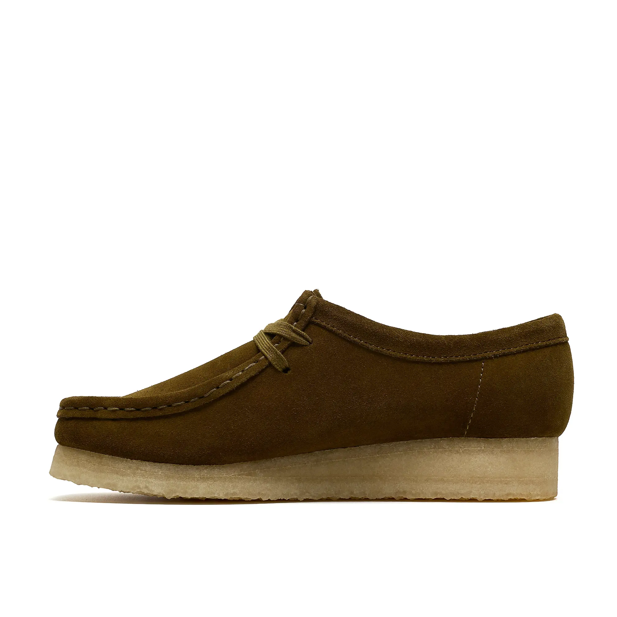Product image 2 of 8 of Clarks Originals Women's Wallabee Shoes - Olive Suede