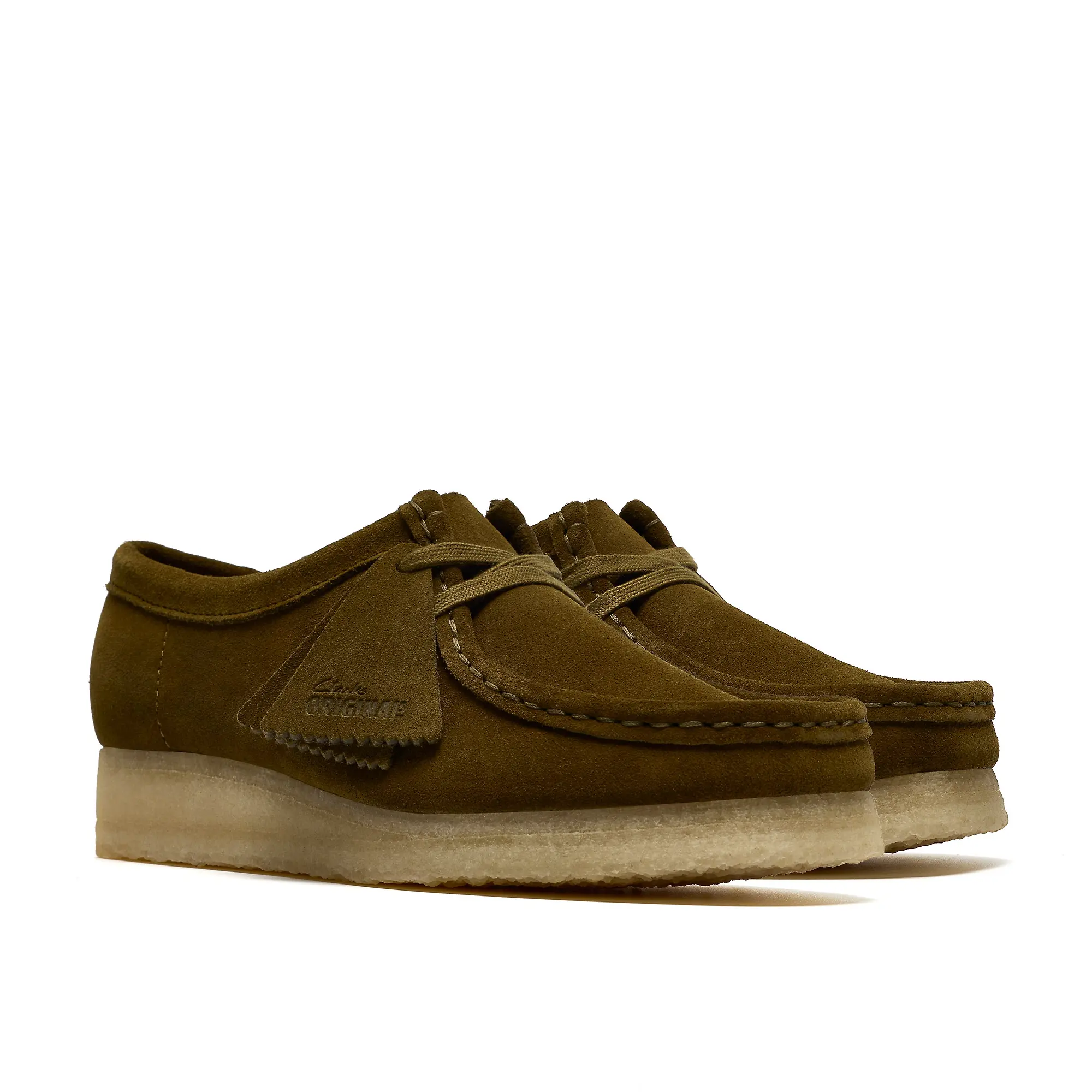 Product image 4 of 8 of Clarks Originals Women's Wallabee Shoes - Olive Suede