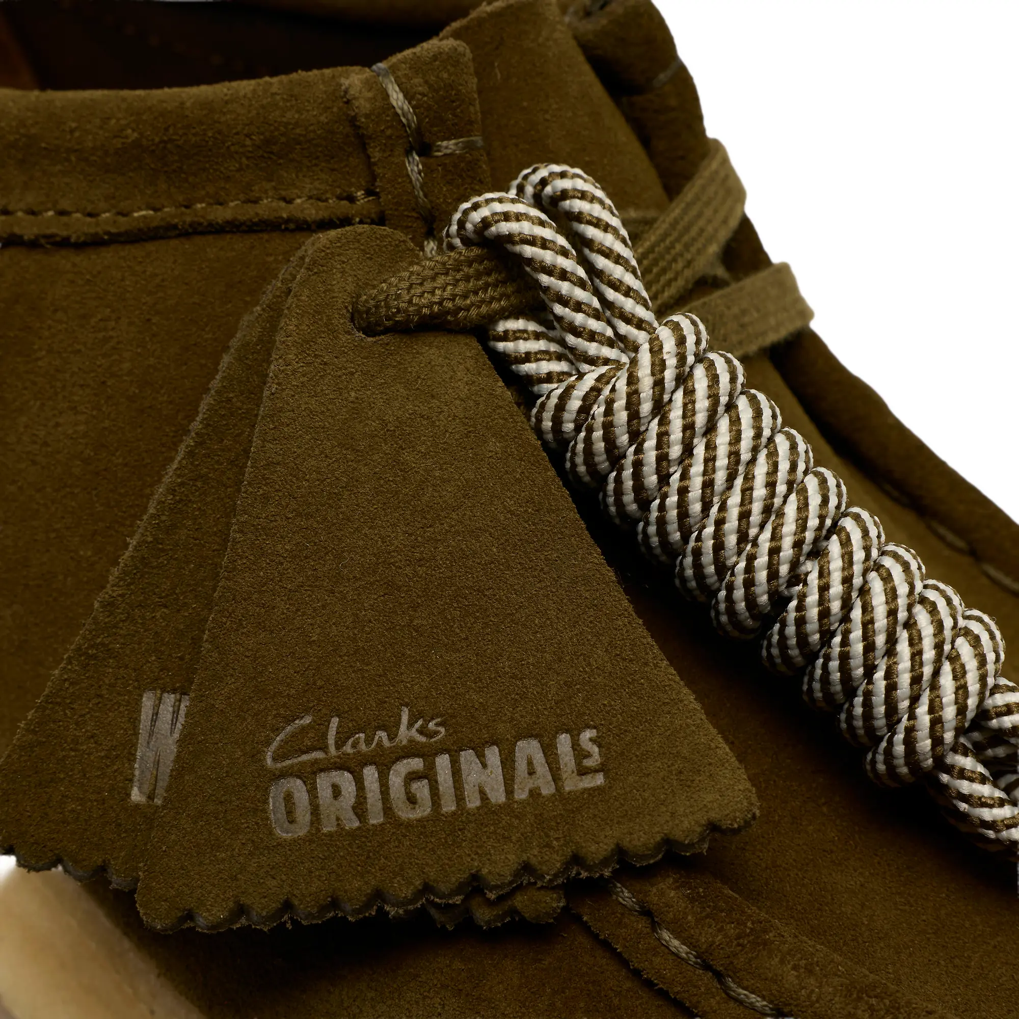 Product image 8 of 8 of Clarks Originals Women's Wallabee Shoes - Olive Suede