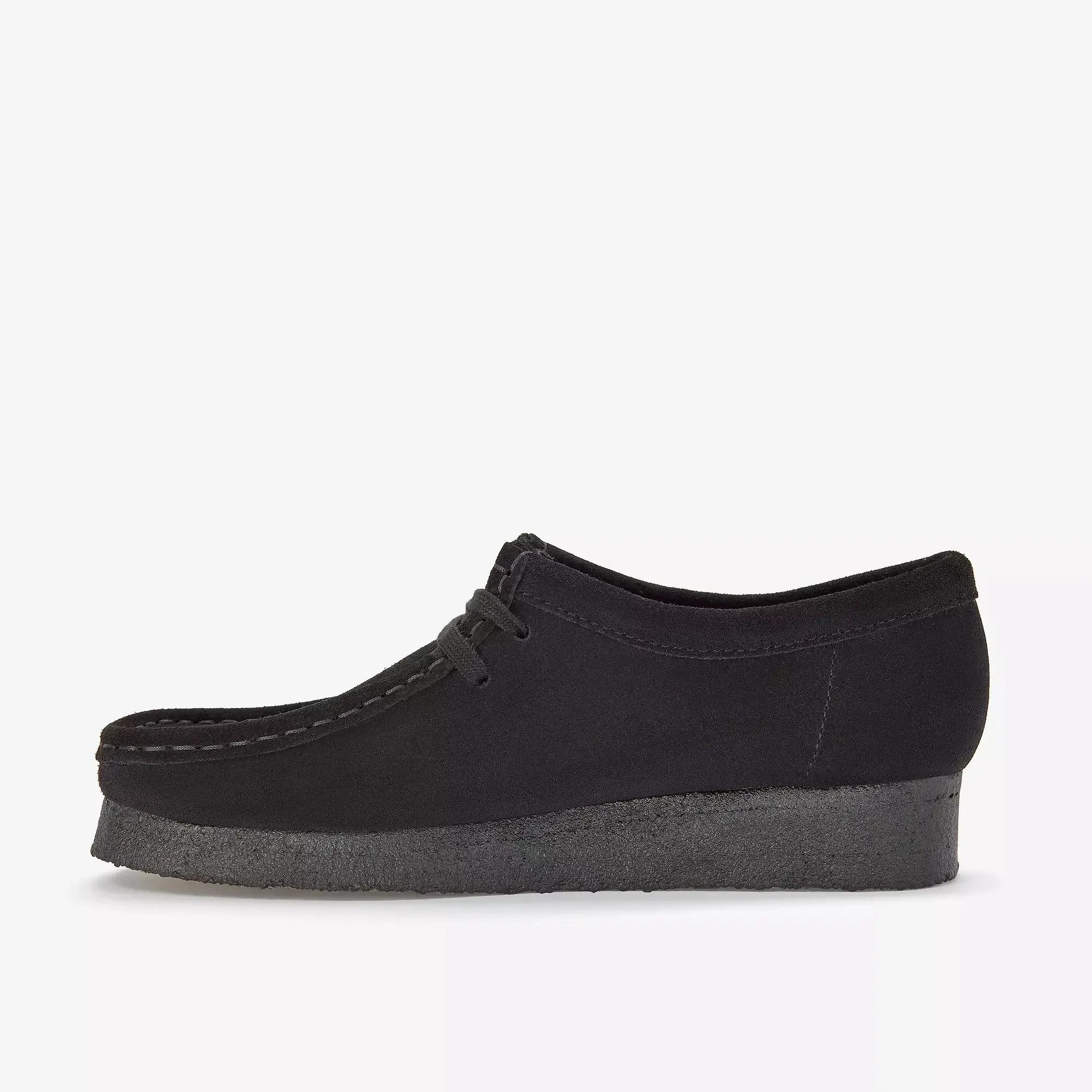 Product image 4 of 7 of Clarks Originals Women's Wallabee Shoes - Black Suede