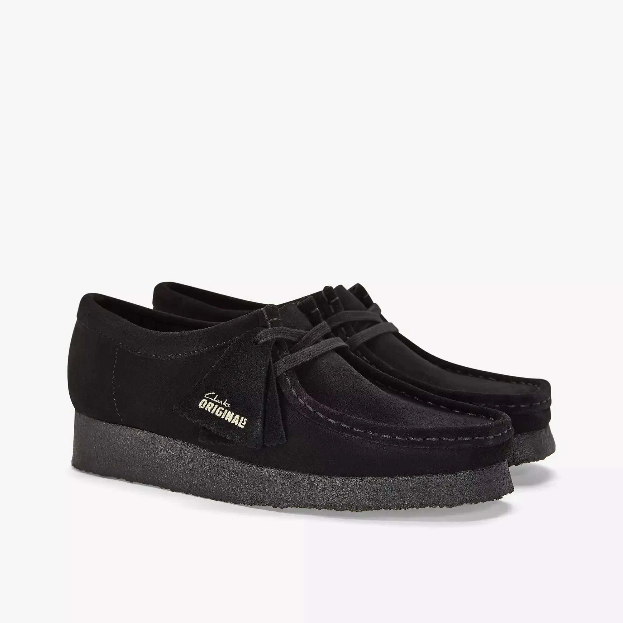 Product image 3 of 7 of Clarks Originals Women's Wallabee Shoes - Black Suede