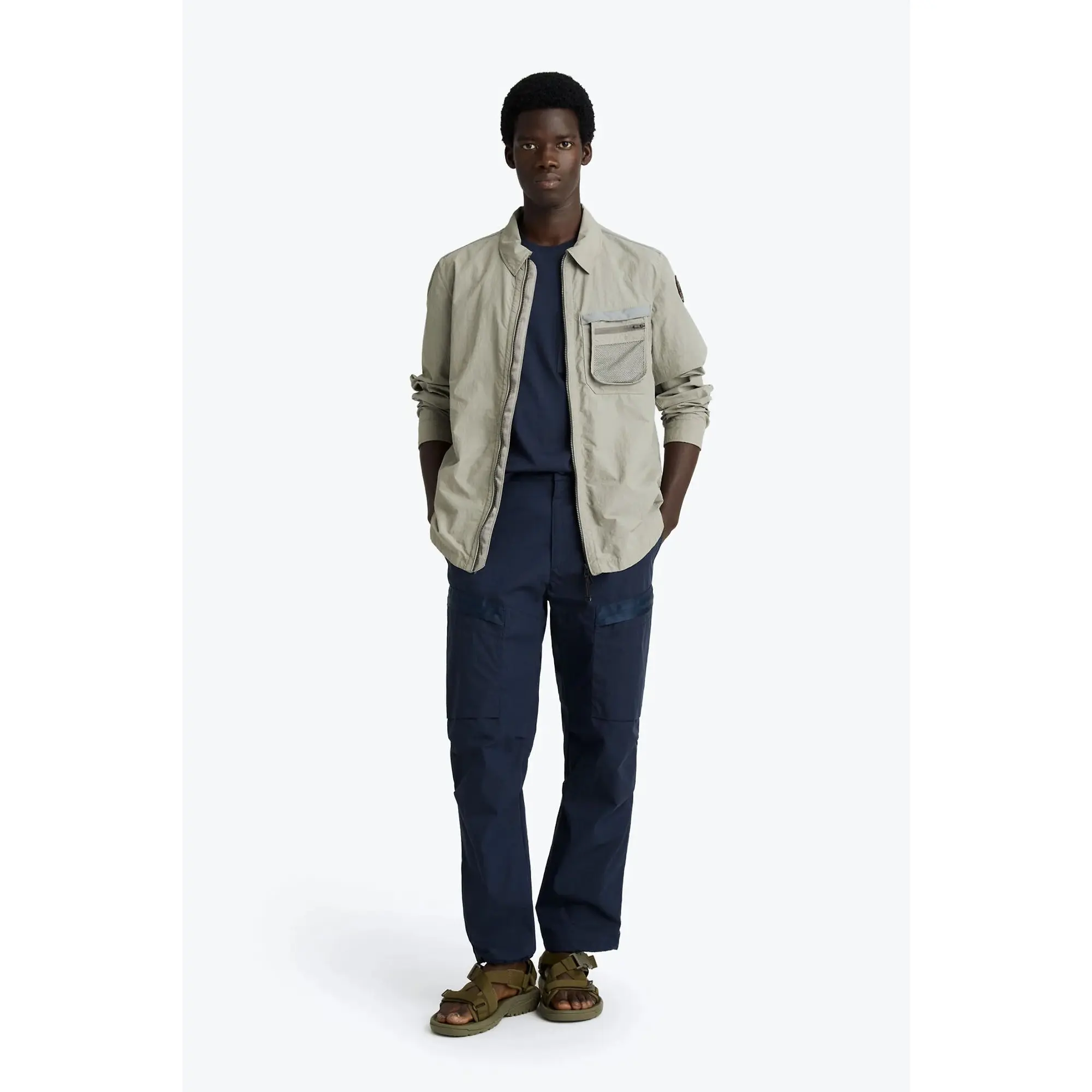 Product image 8 of 8 of Parajumpers Men's Wymond Overshirt - Bone