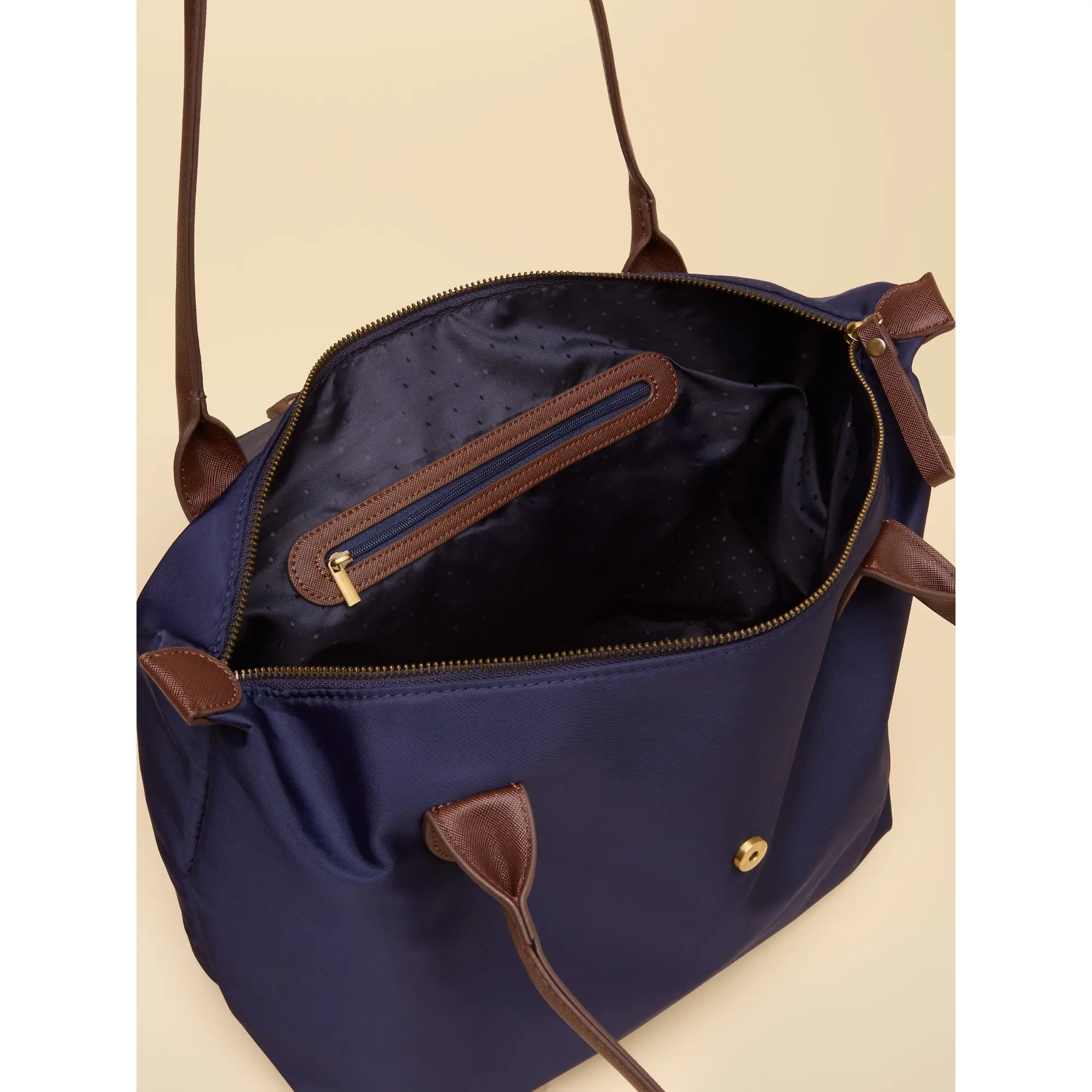Product image 4 of 5 of Joules Women's Edie Zip Top Shopper Bag - Navy