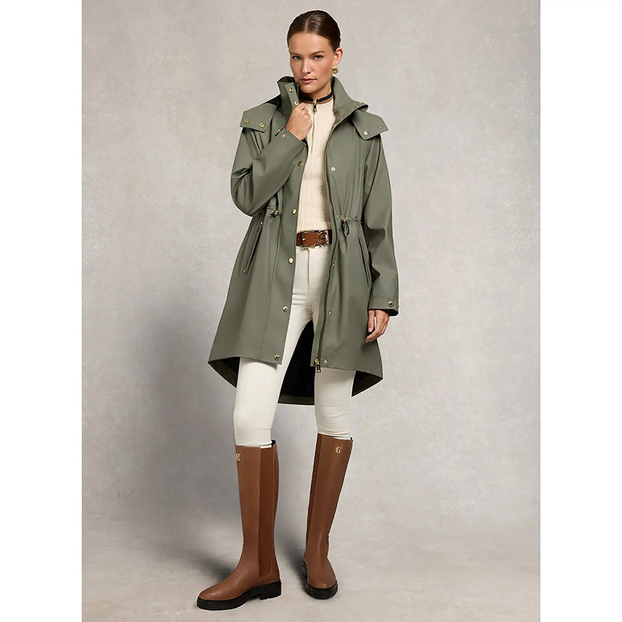 Product image 7 of 12 of Holland Cooper Women's Chartwell Rain Parka - Sage