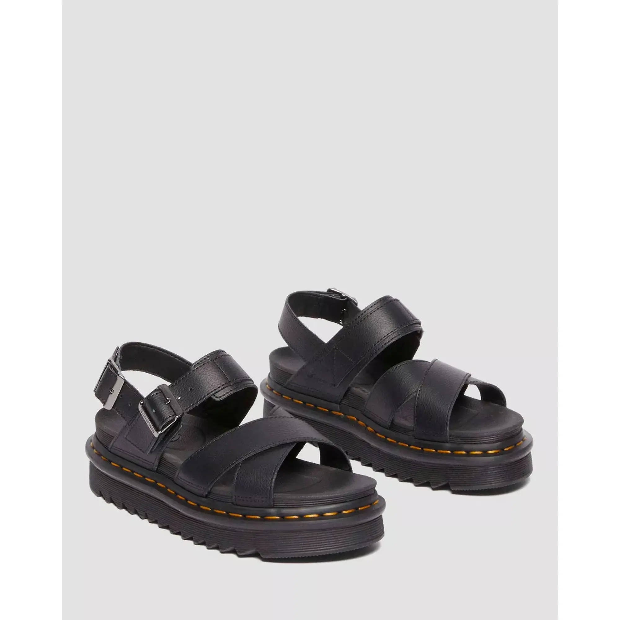 Product image 5 of 11 of Dr. Martens Women's Voss II Athena Leather Strap Sandals - Black