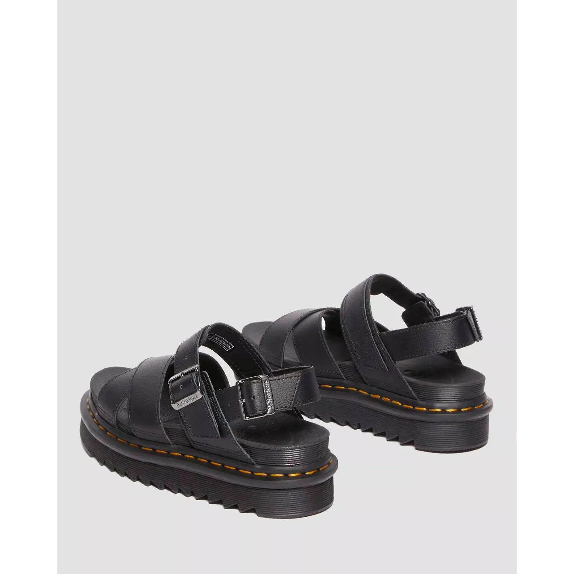 Product image 7 of 11 of Dr. Martens Women's Voss II Athena Leather Strap Sandals - Black