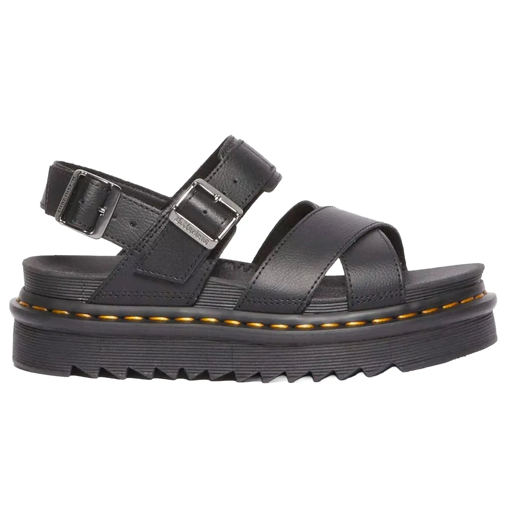 Product image 1 of 11 of Dr. Martens Women's Voss II Athena Leather Strap Sandals - Black