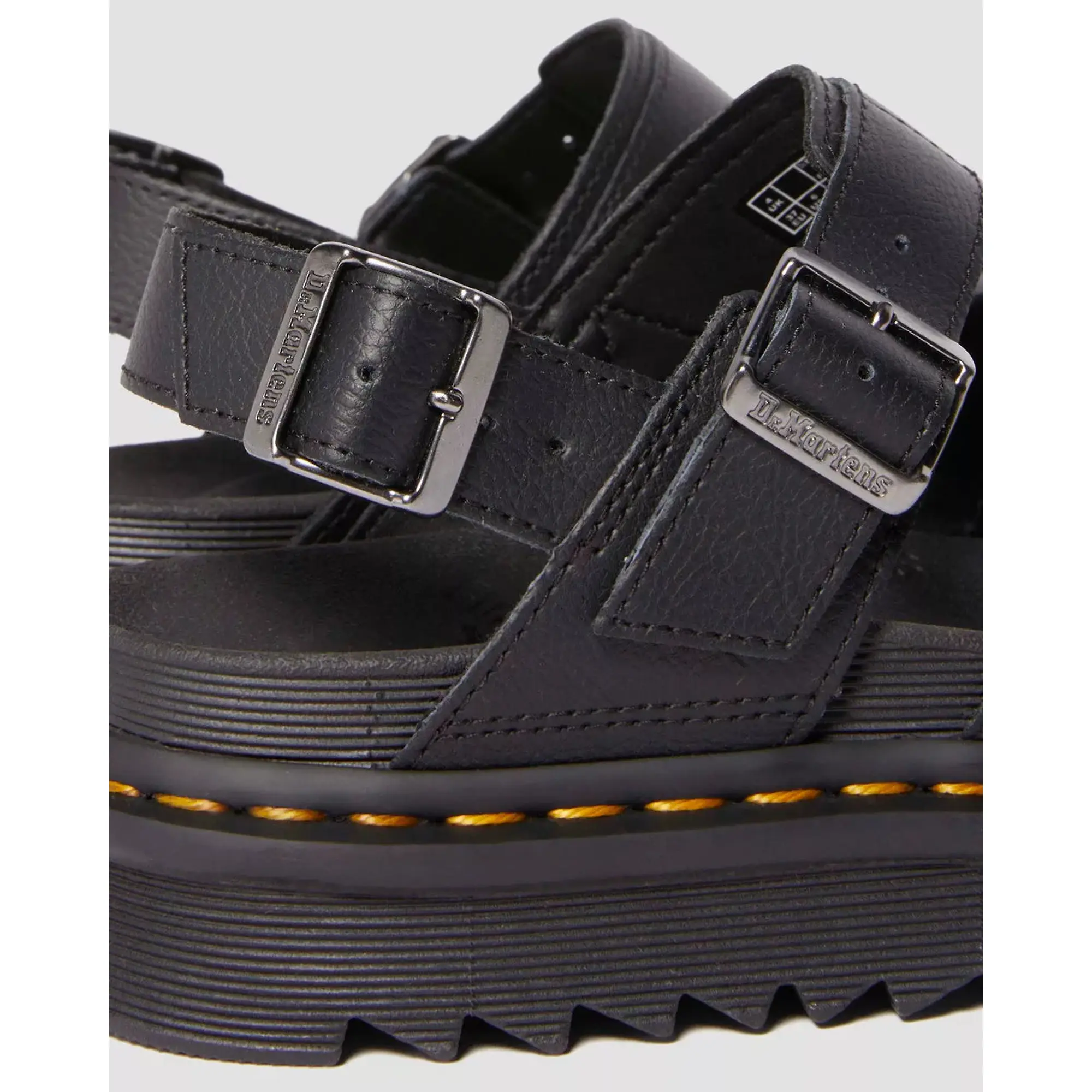 Product image 8 of 11 of Dr. Martens Women's Voss II Athena Leather Strap Sandals - Black