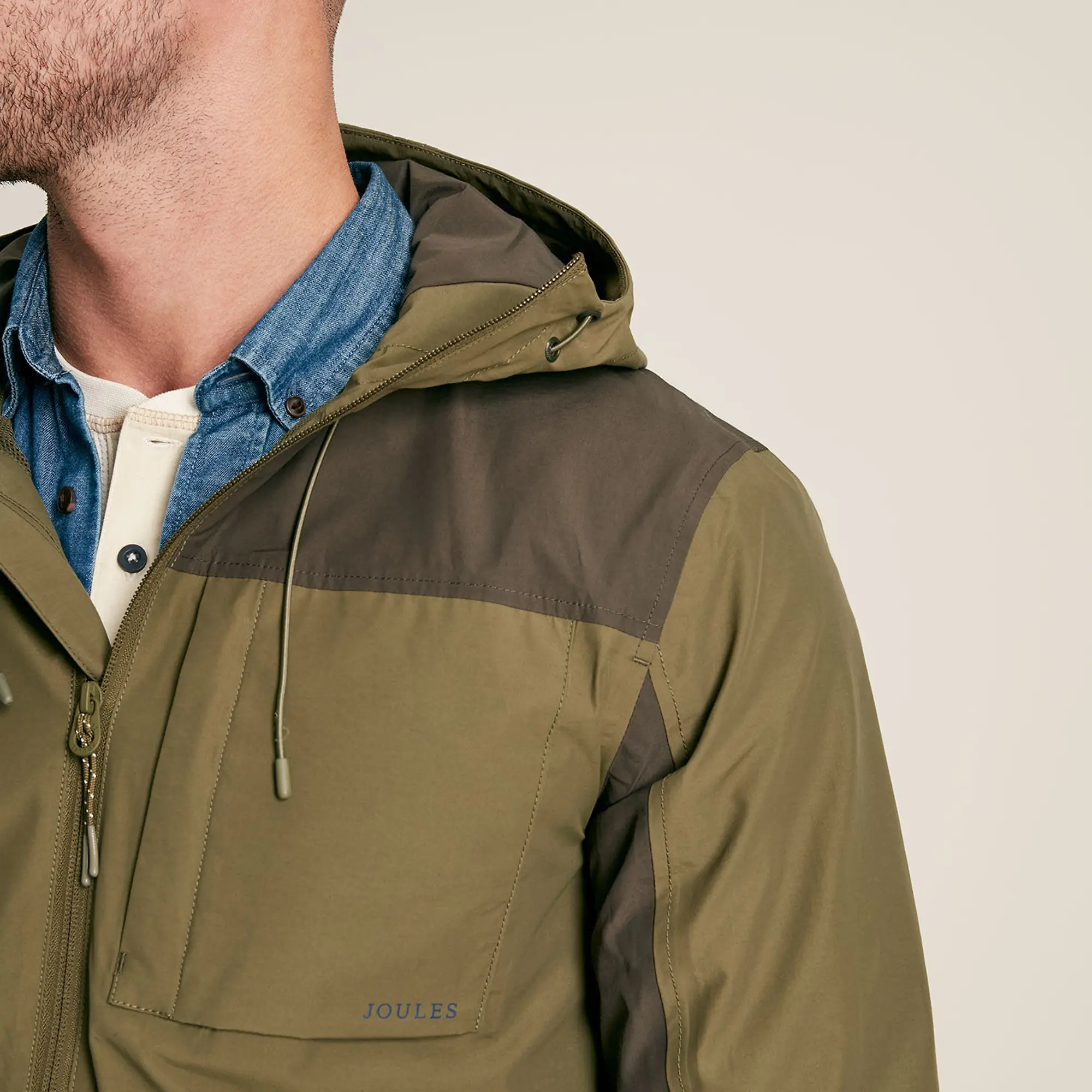 Product image 6 of 14 of Joules Men's Ayston Lightweight Waterproof Coat - Green