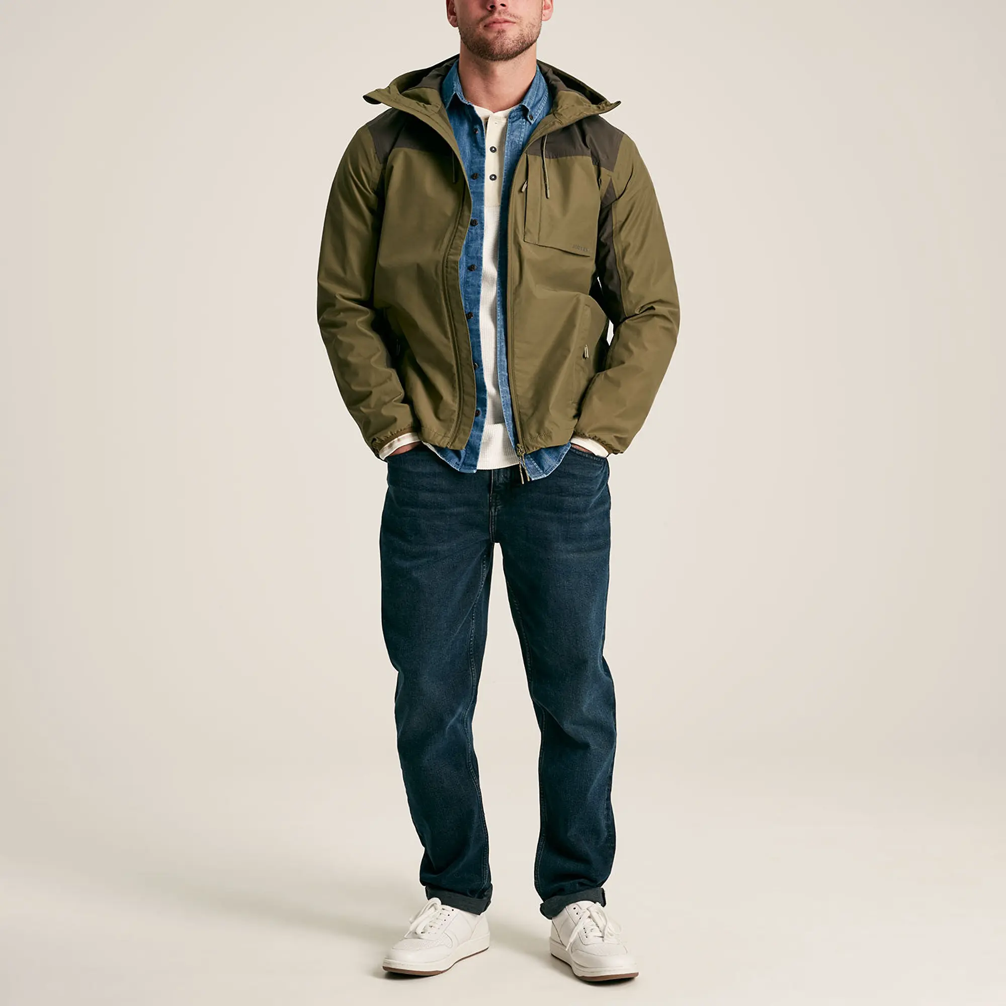 Product image 5 of 14 of Joules Men's Ayston Lightweight Waterproof Coat - Green