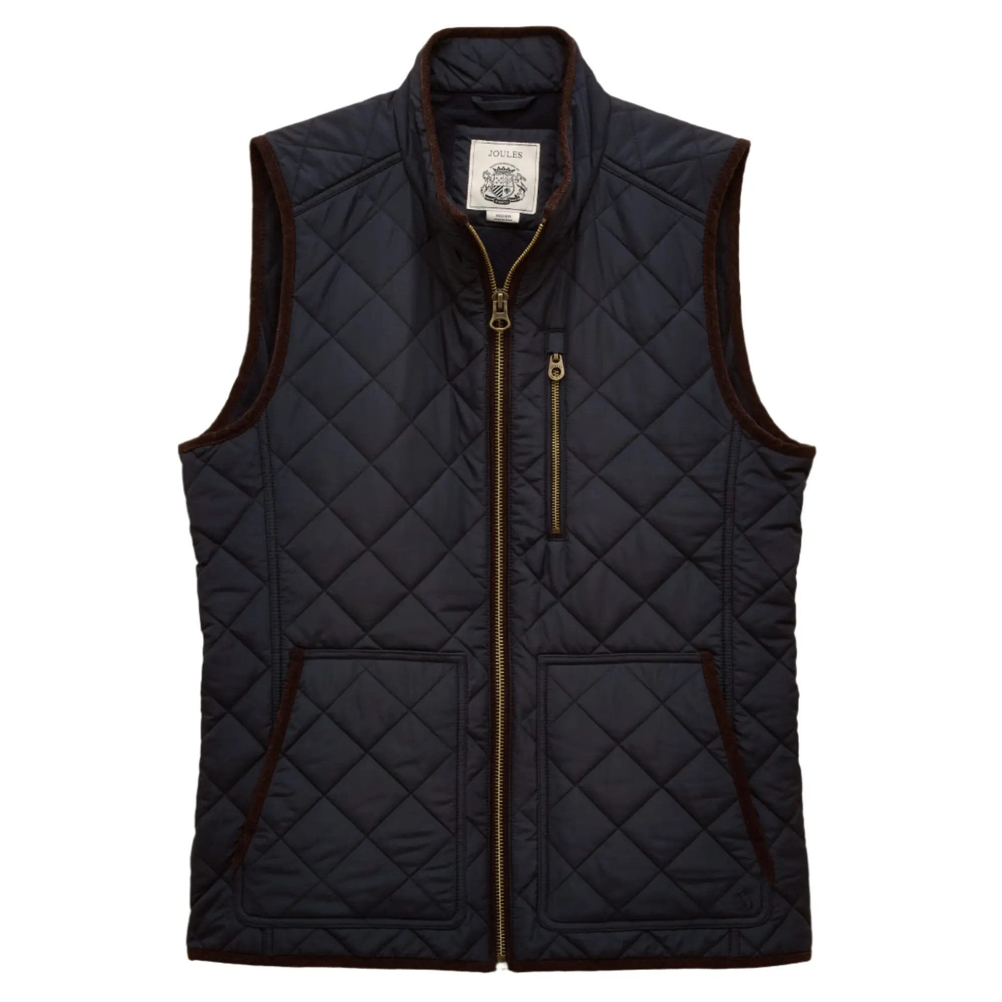 Product image 1 of 10 of Joules Men's Maynard Diamond Quilted Gilet - Navy