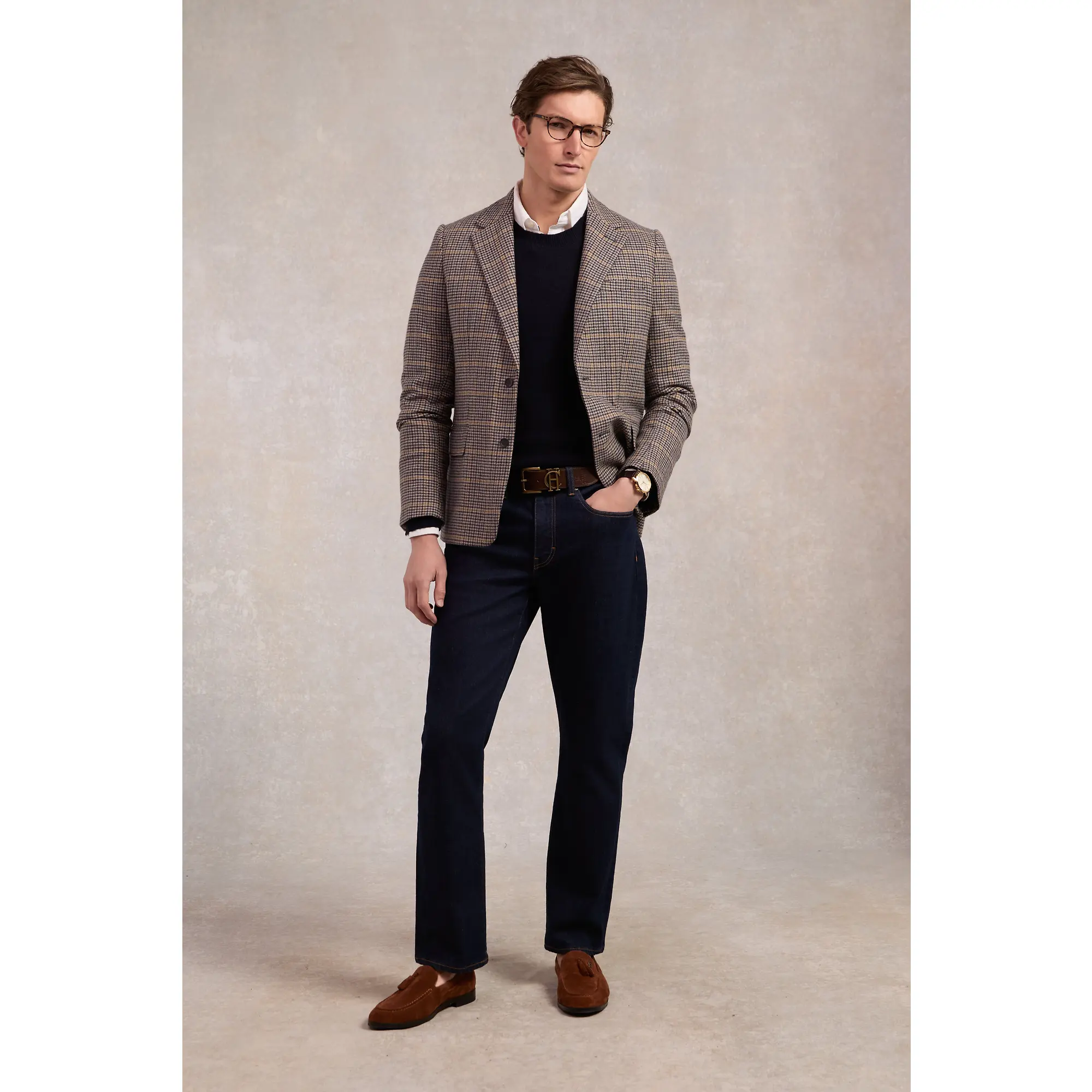 Product image 8 of 8 of Holland Cooper Men's Classic Straight Jeans - Dark Indigo