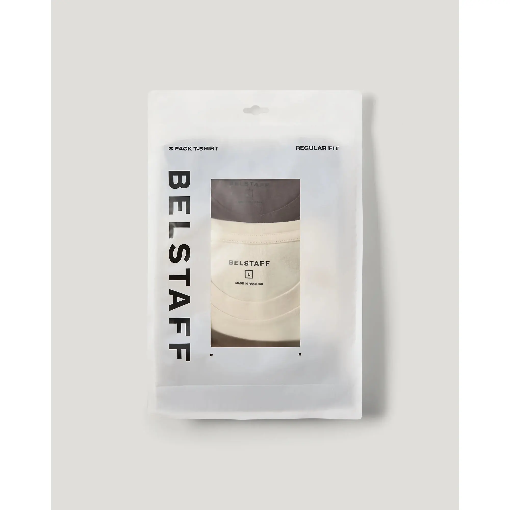 Product image 5 of 6 of Belstaff Men's 3 Pack Cotton Jersey T-Shirt - Olive / Khaki Green / Pale Stone