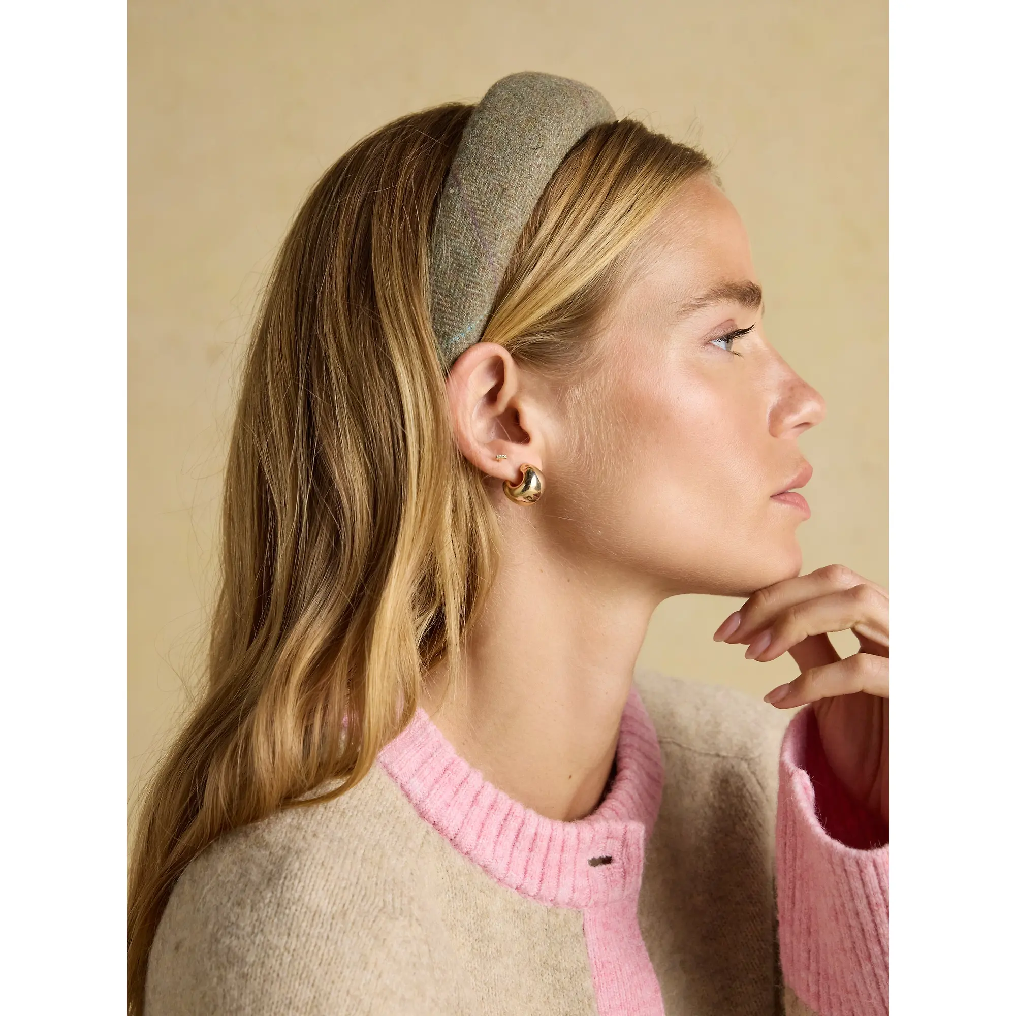 Product image 3 of 8 of Joules Women's Tessie Tweed Headband - Green