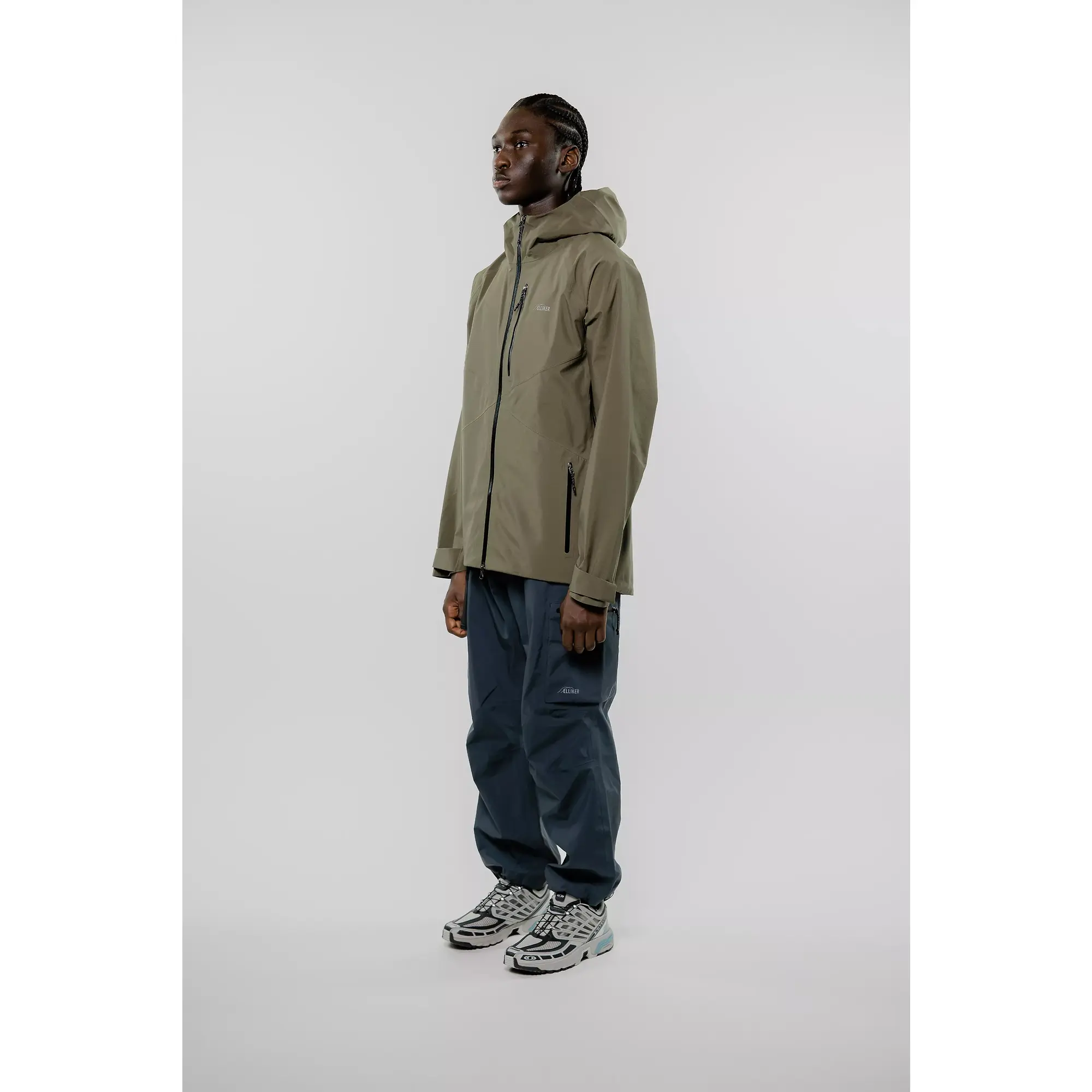 Product image 3 of 20 of Elliker Unisex Ayre 3L Waterproof Shell Jacket - Khaki