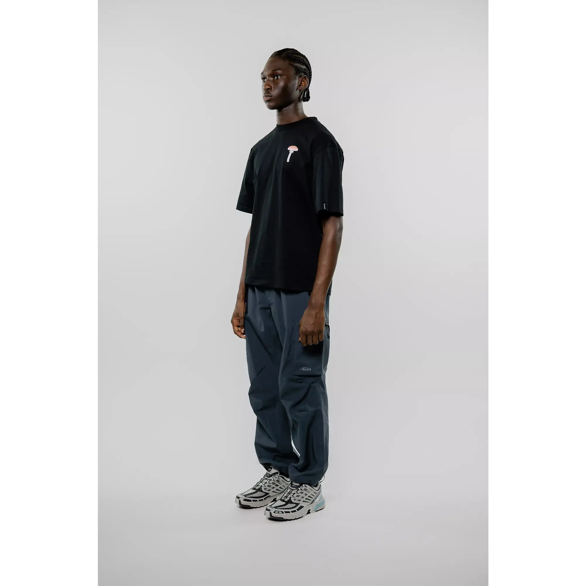 Product image 3 of 9 of Elliker Unisex Rill Spore Print Short Sleeve T-Shirt - Black