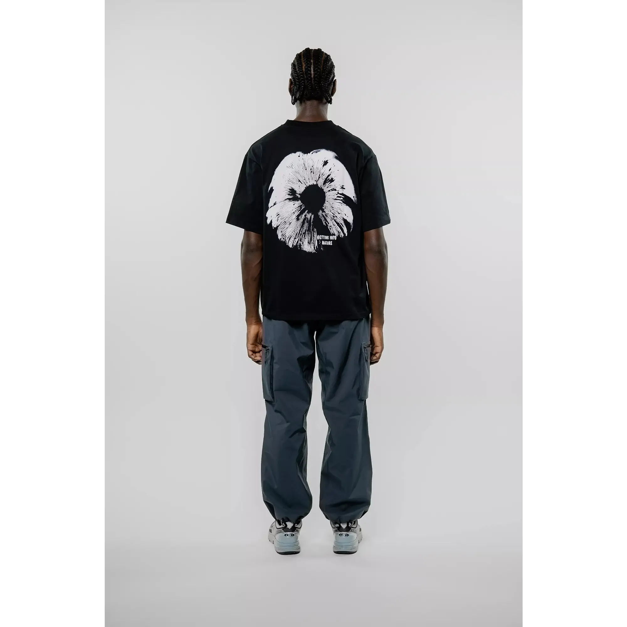 Product image 4 of 9 of Elliker Unisex Rill Spore Print Short Sleeve T-Shirt - Black