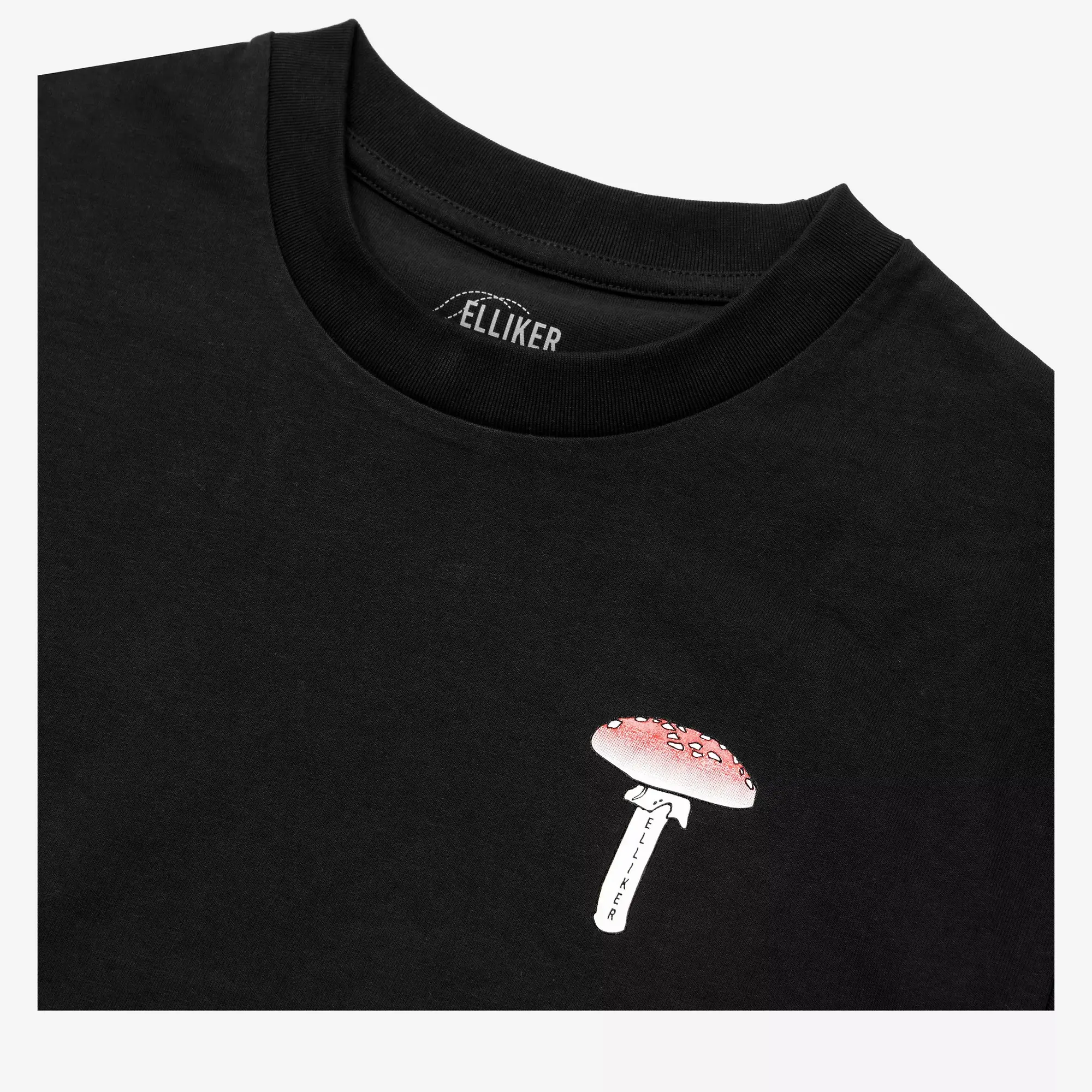 Product image 6 of 9 of Elliker Unisex Rill Spore Print Short Sleeve T-Shirt - Black