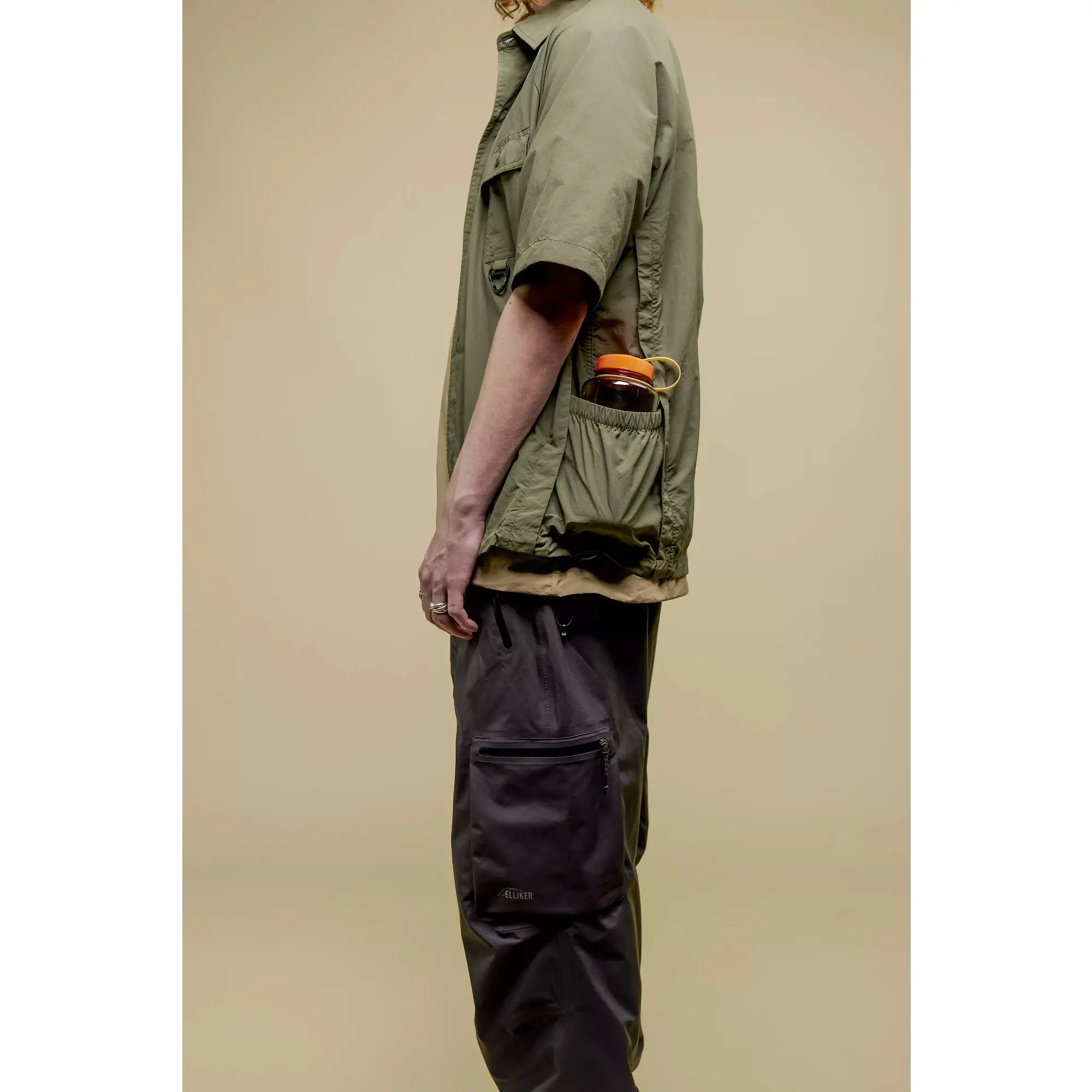 Product image 4 of 12 of Elliker Unisex Alston Short Sleeve Tech Shirt - Khaki