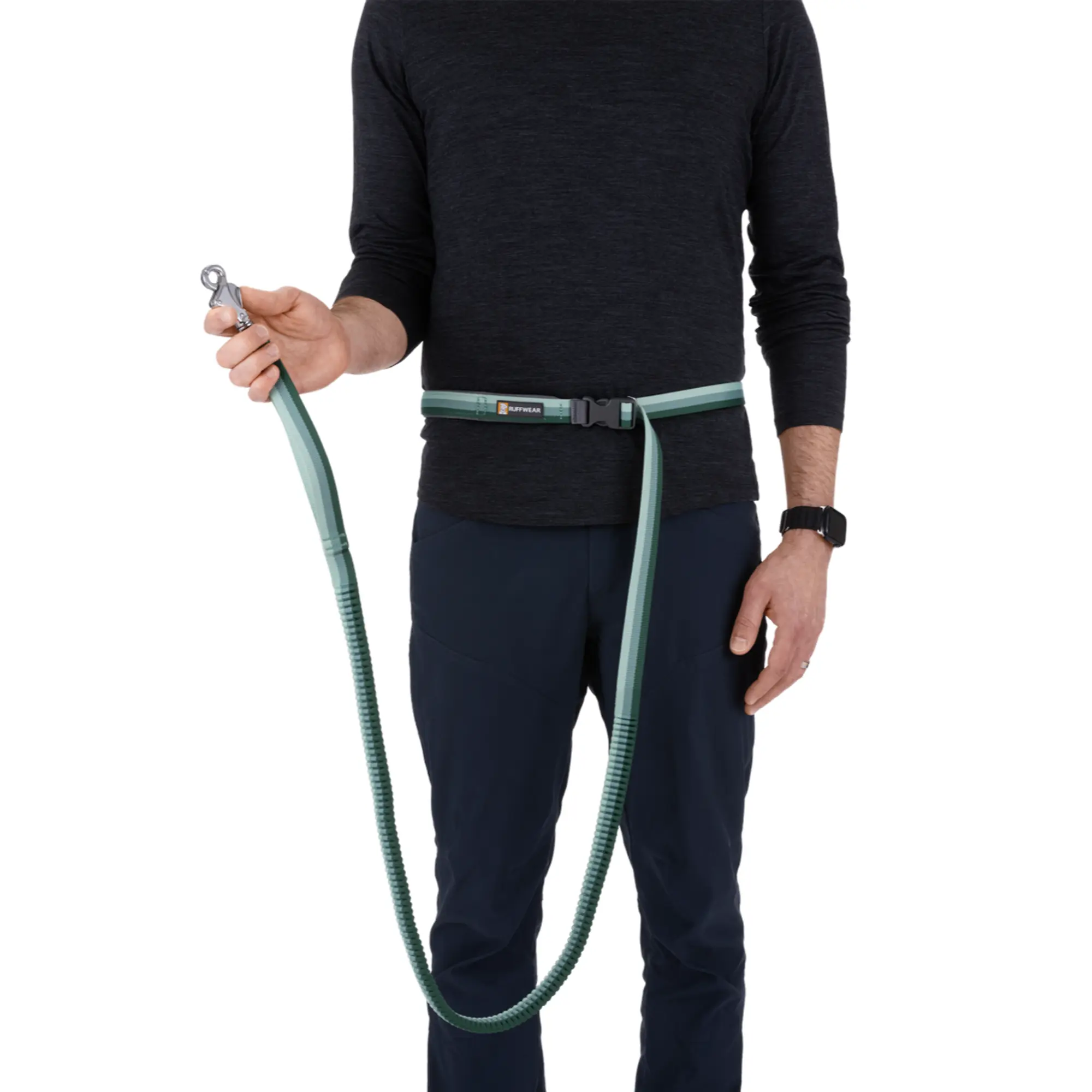 Product image 7 of 11 of RUFFWEAR Roamer Bungee Dog Lead - River Rock Green