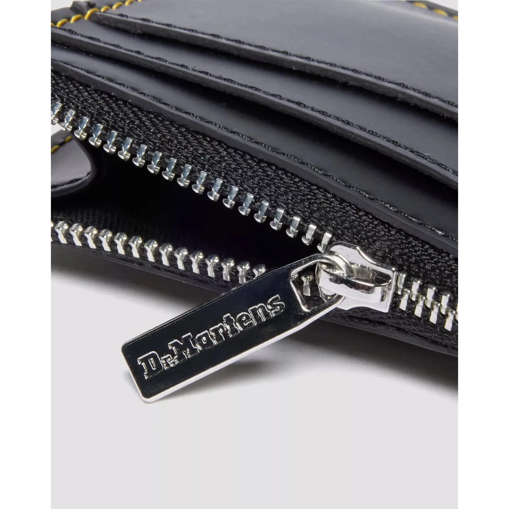 Product image 3 of 9 of Dr Martens Kiev Leather Cardholder Keyring - Black