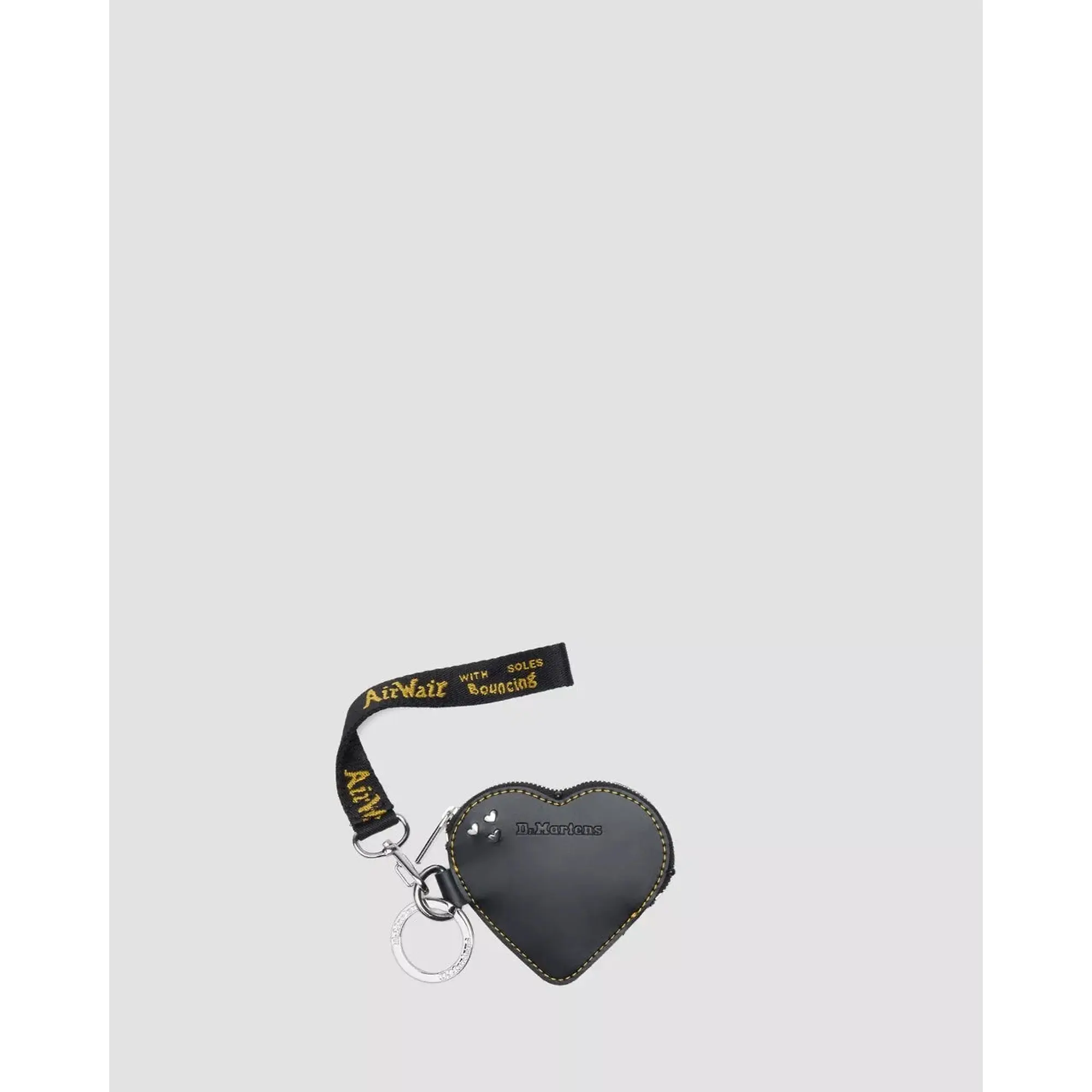 Product image 10 of 10 of Dr. Martens Leather Heart Shaped Keyring Purse - Black