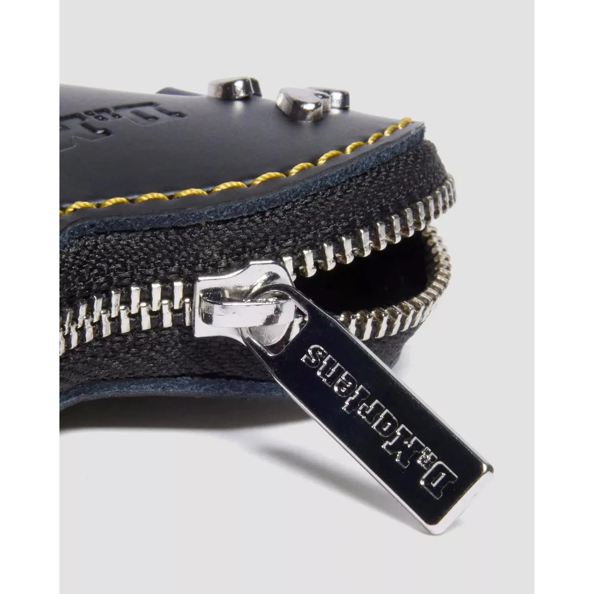 Product image 3 of 10 of Dr. Martens Leather Heart Shaped Keyring Purse - Black