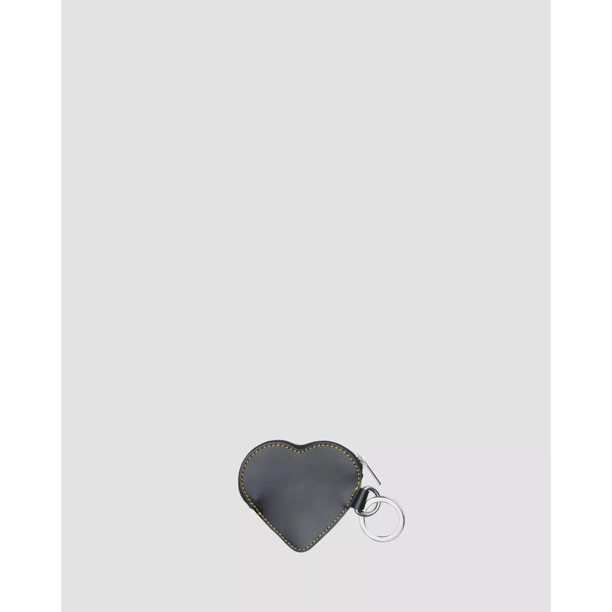 Product image 5 of 10 of Dr. Martens Leather Heart Shaped Keyring Purse - Black