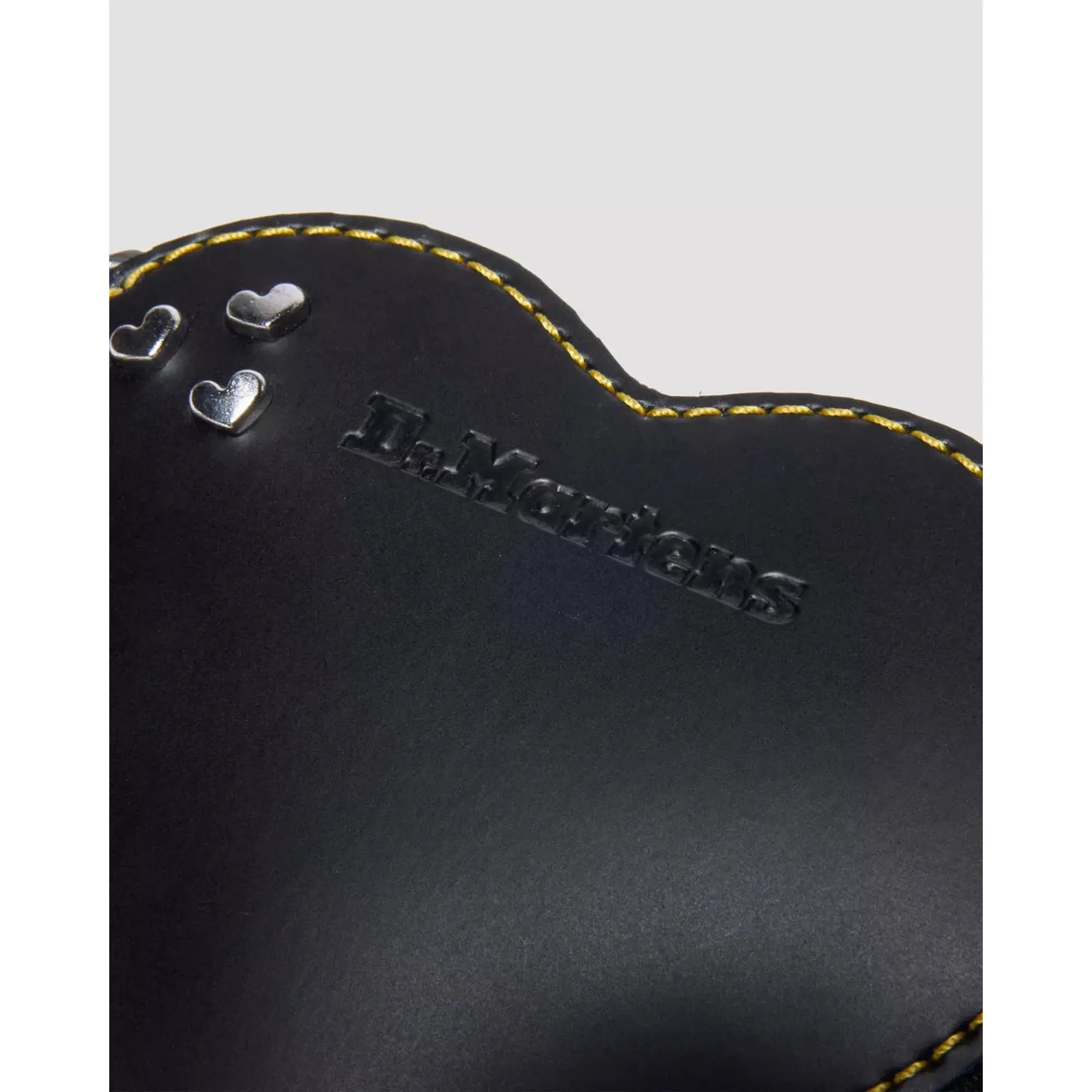 Product image 6 of 10 of Dr. Martens Leather Heart Shaped Keyring Purse - Black