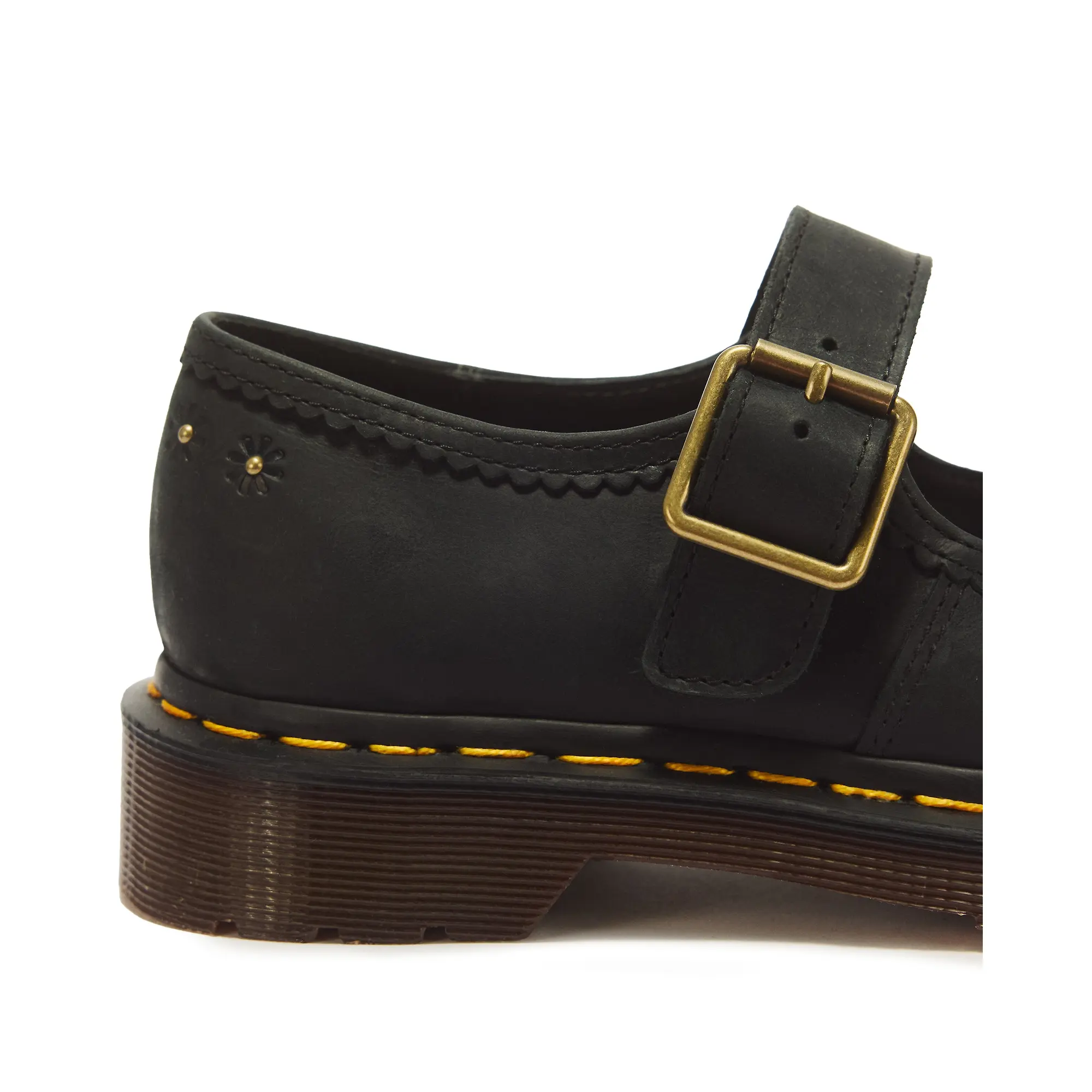 Product image 7 of 7 of Dr Martens Women's Mary Jane Flower Crazy Horse Shoes - Black
