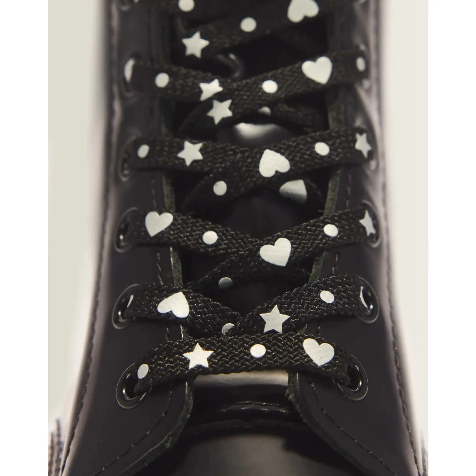 Product image 2 of 3 of Dr Martens 140cm Hearts & Stars Flat Laces - Black