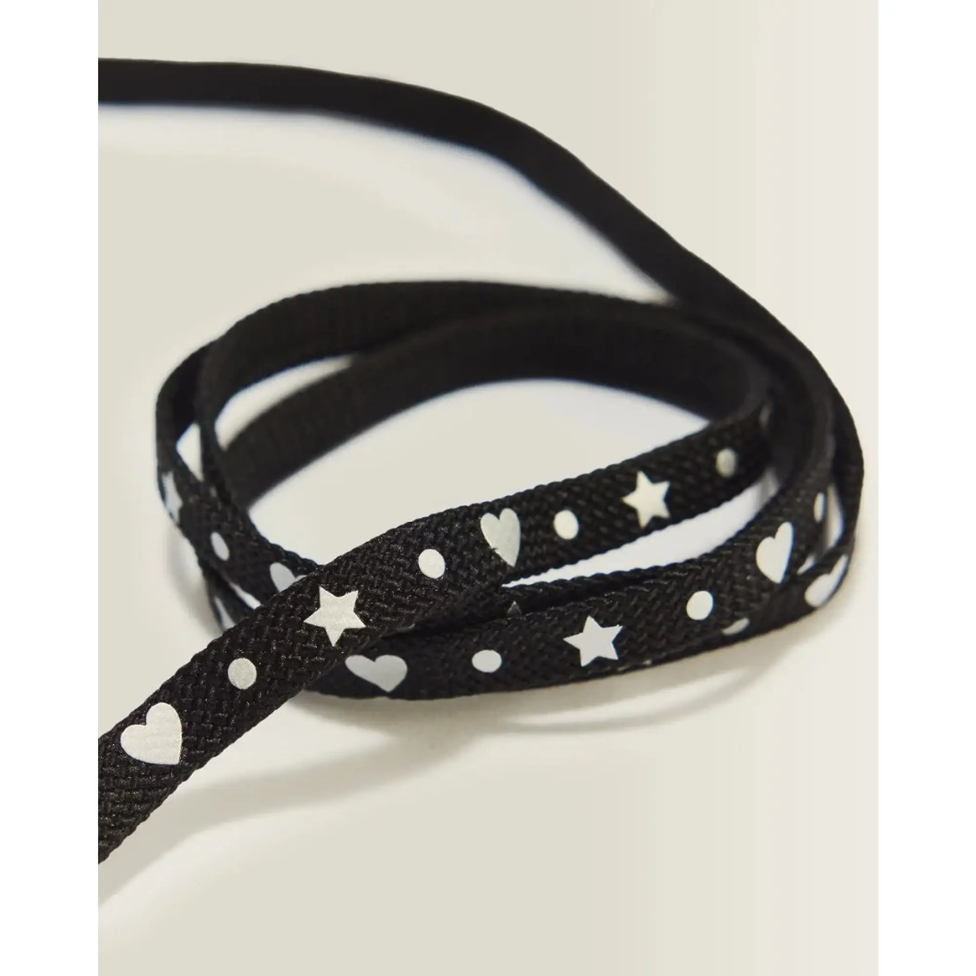 Product image 3 of 3 of Dr Martens 140cm Hearts & Stars Flat Laces - Black