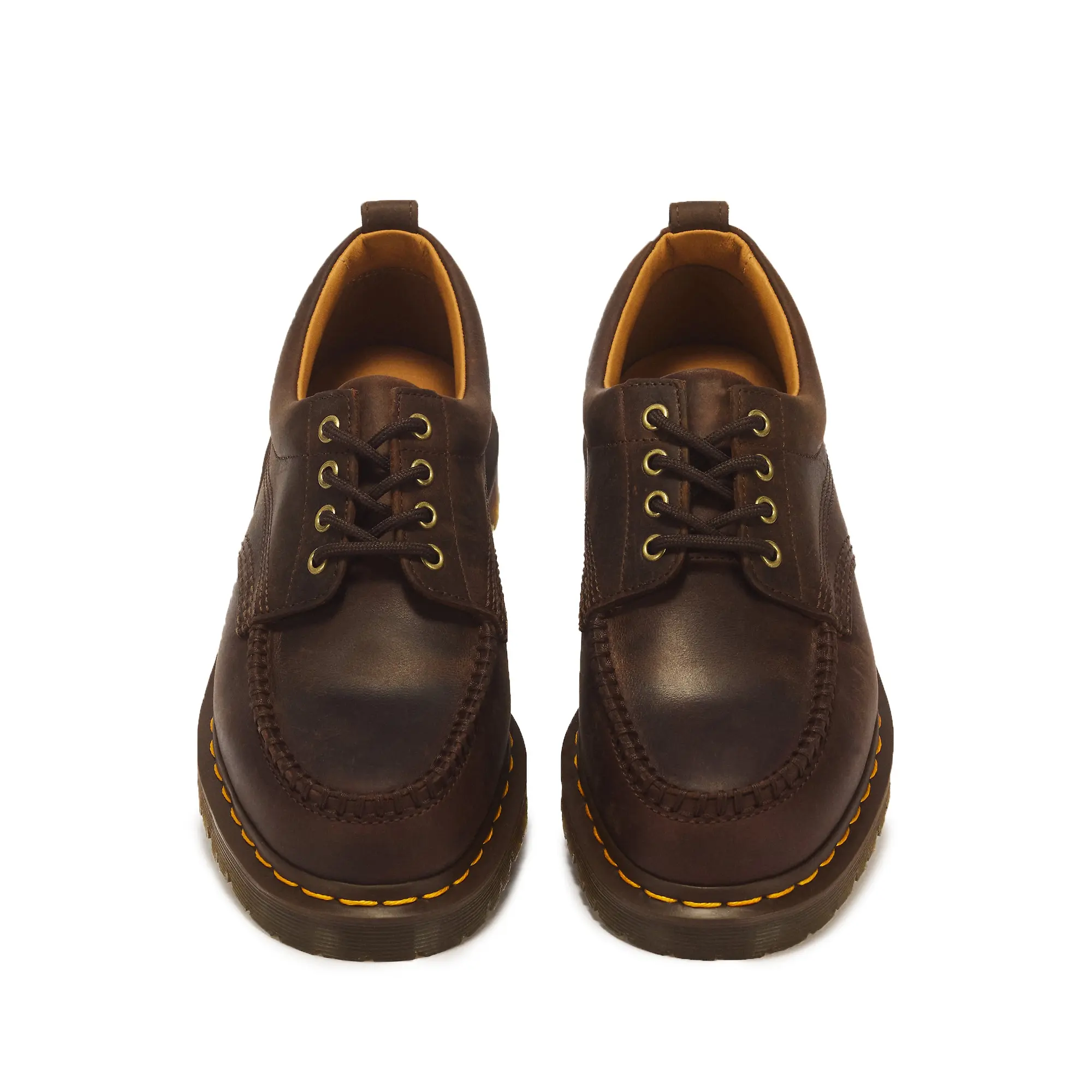 Product image 3 of 7 of Dr Martens Unisex Lowell 4 Eye Crazy Horse Shoes - Dark Brown