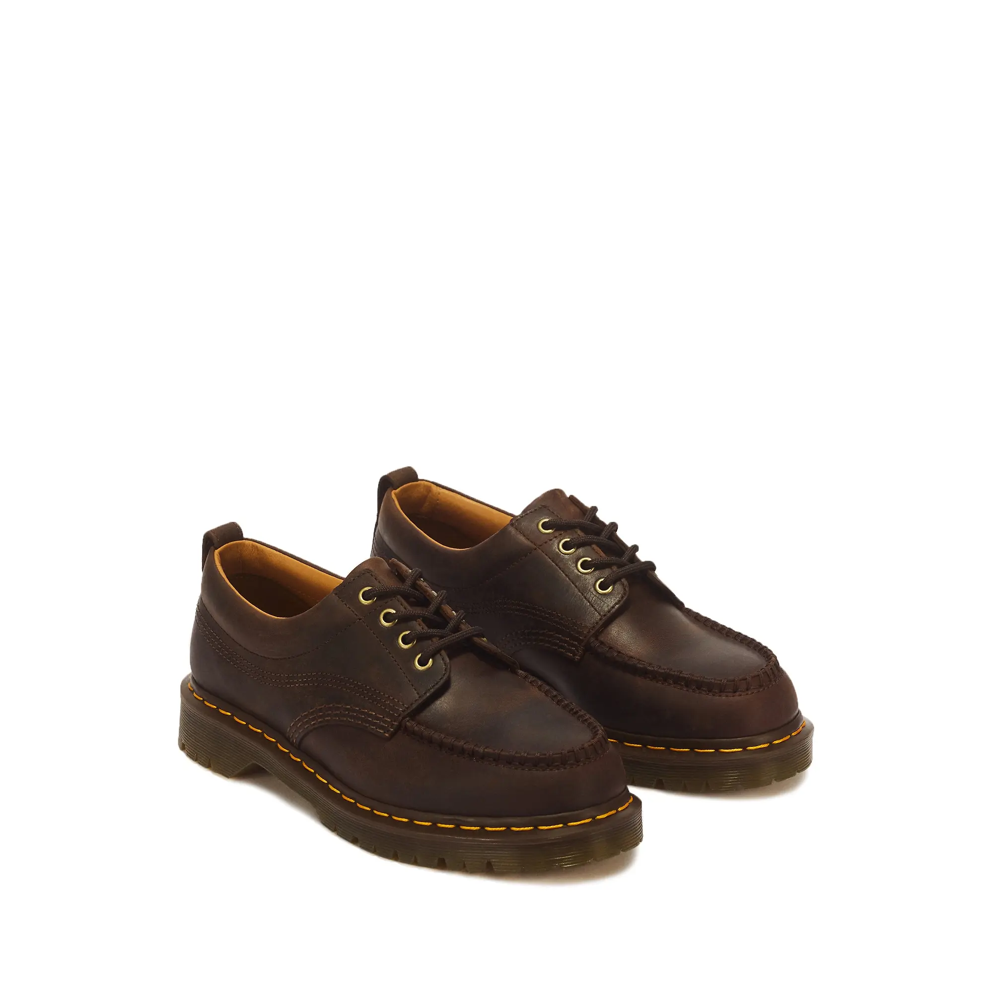 Product image 4 of 7 of Dr Martens Unisex Lowell 4 Eye Crazy Horse Shoes - Dark Brown