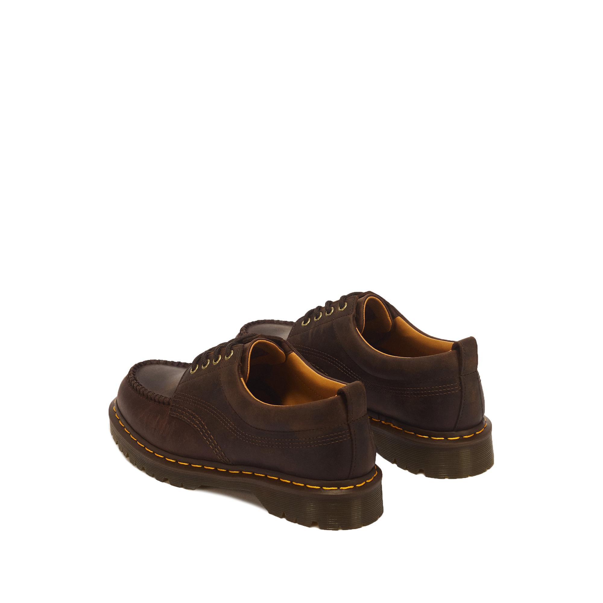 Dr Martens Unisex Lowell 4 Eye Crazy Horse Shoes - Dark Brown