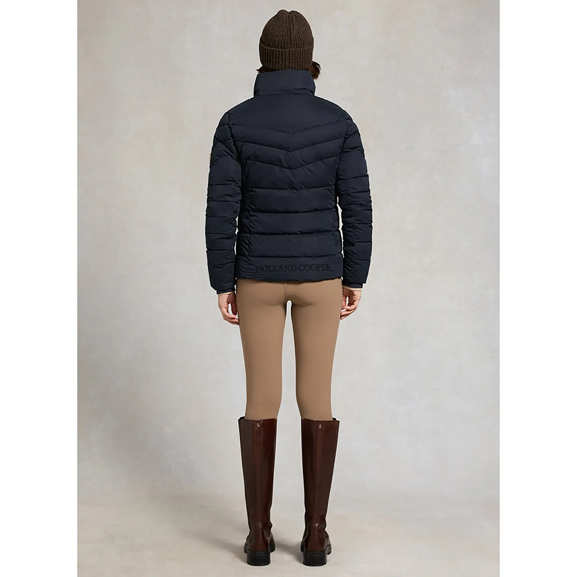 Product image 9 of 13 of Holland Cooper Women's Whistler Puffer Jacket - Ink Navy Natural