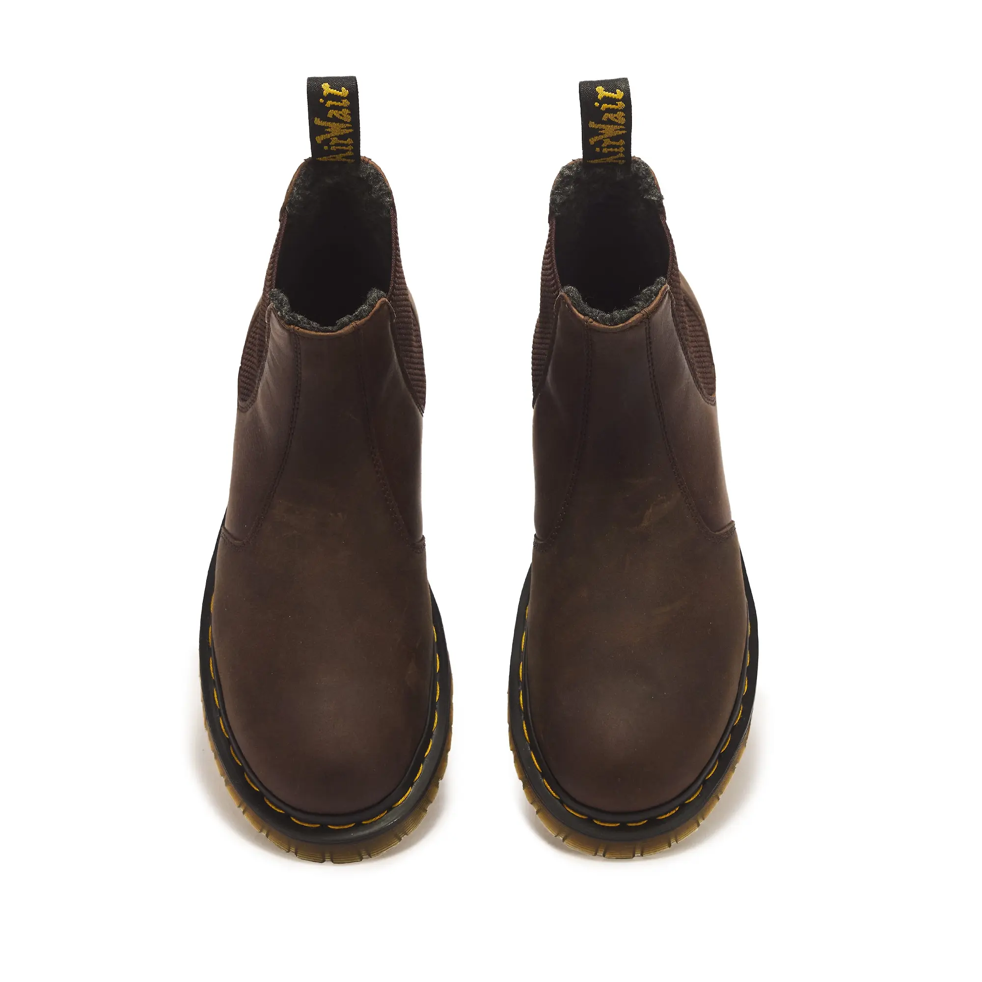 Product image 4 of 8 of Dr. Martens 2976 WL Crazy Horse Leather Chelsea Boots - Dark Brown