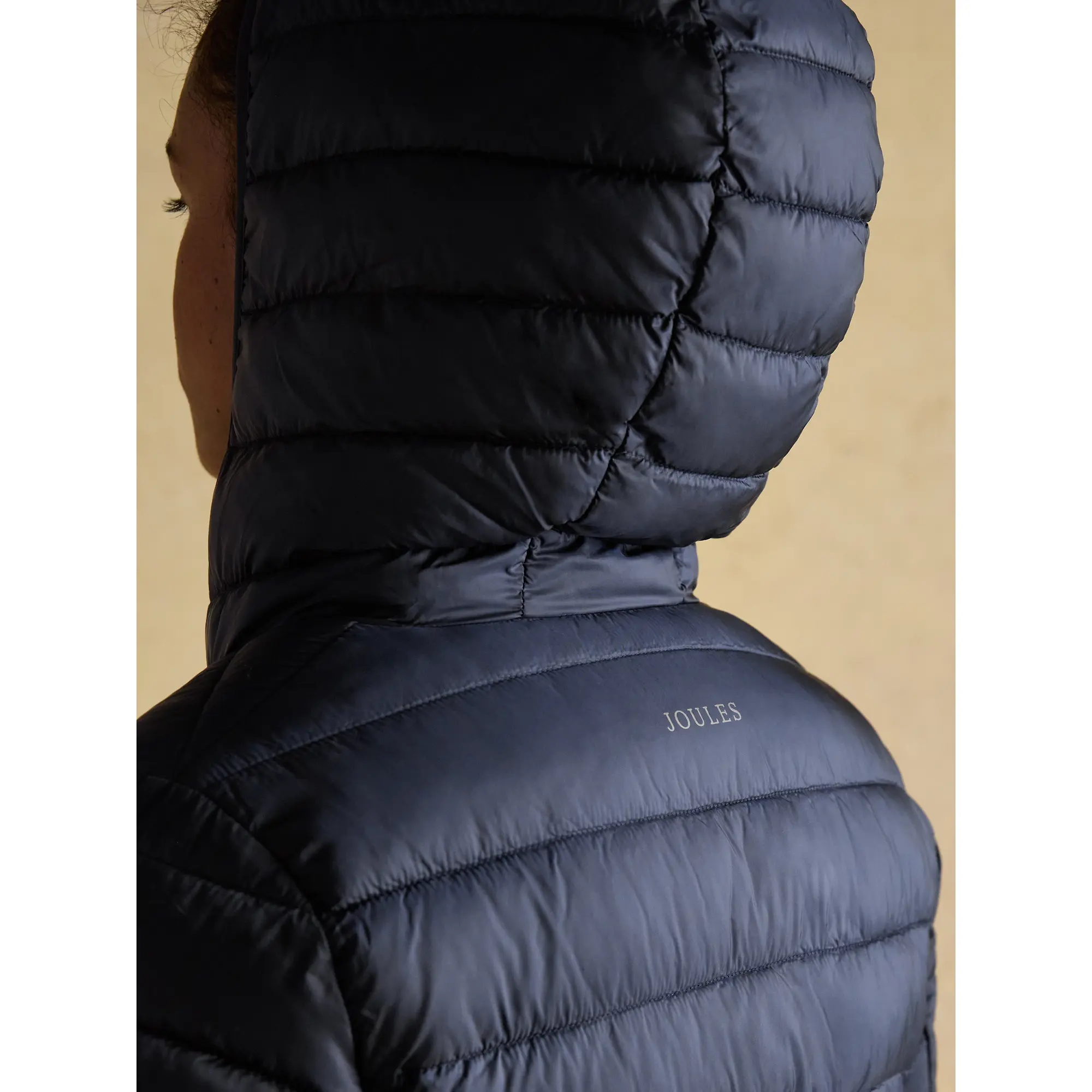 Product image 8 of 8 of Joules Women's Kenley Long Showerproof Padded Coat - Navy